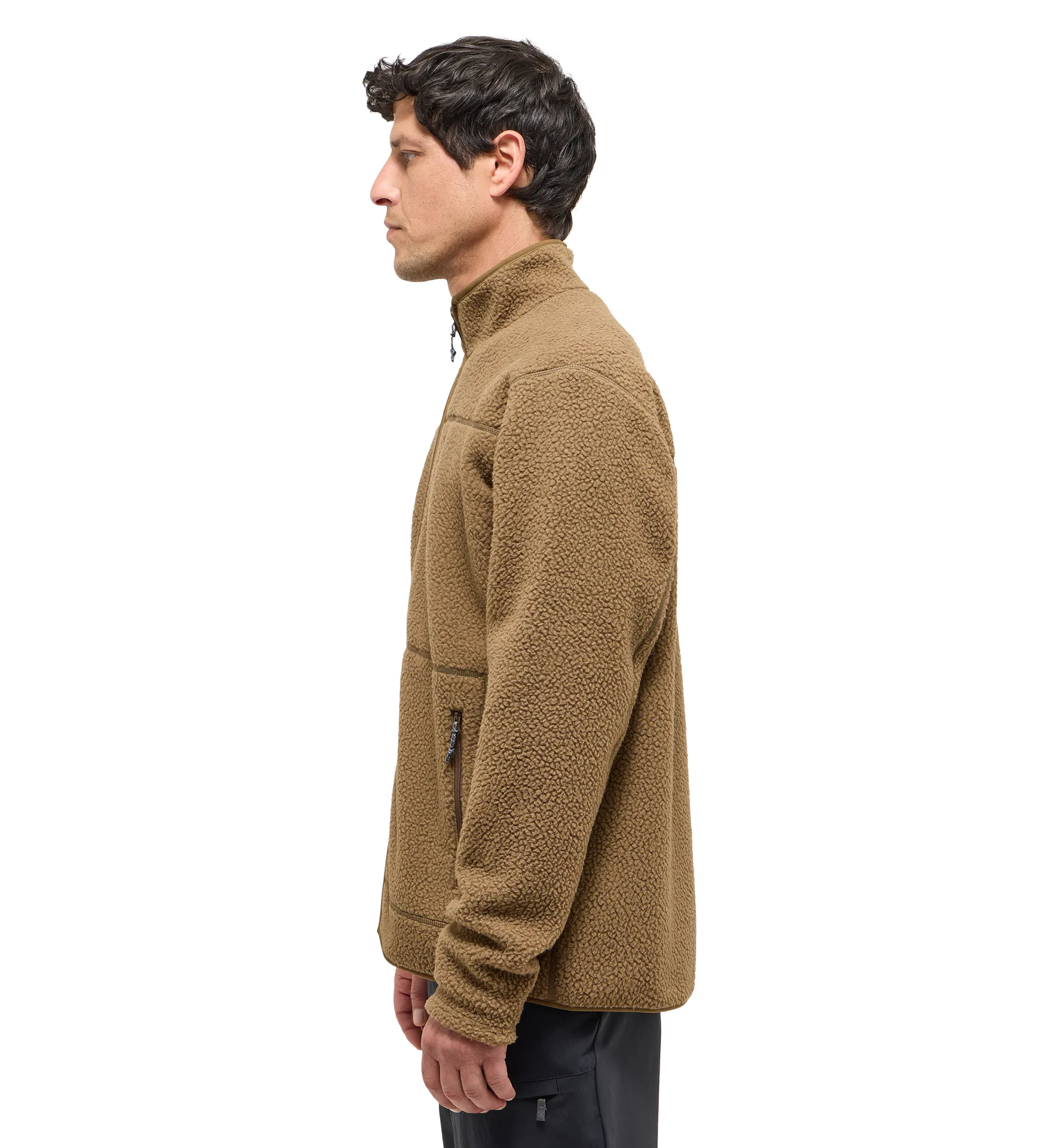 Mossa Pile Jacket Men Teak Brown