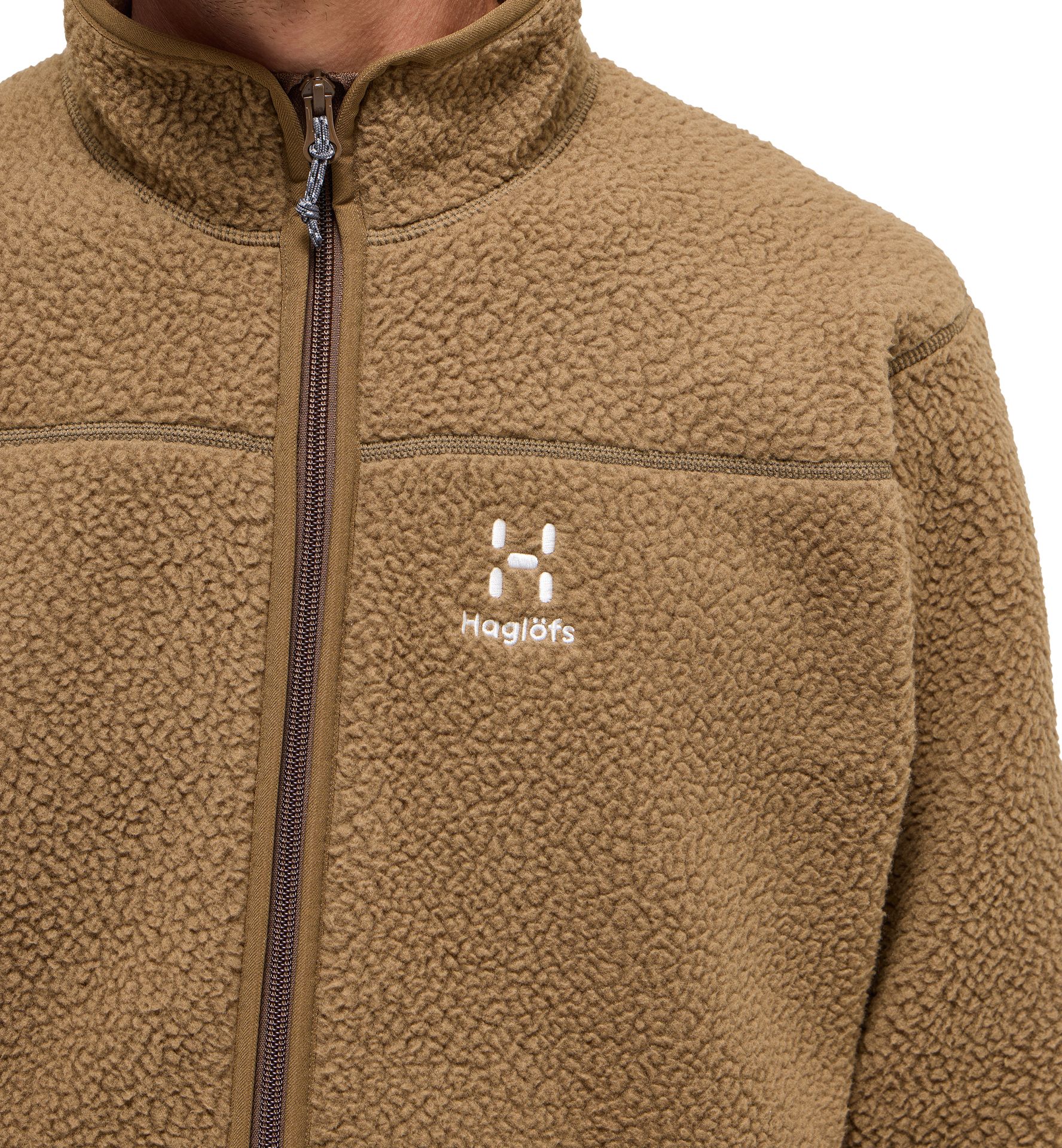 Mossa Pile Jacket Men Teak Brown