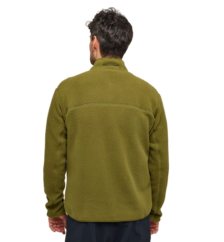 Mossa Pile Jacket Men Olive Green