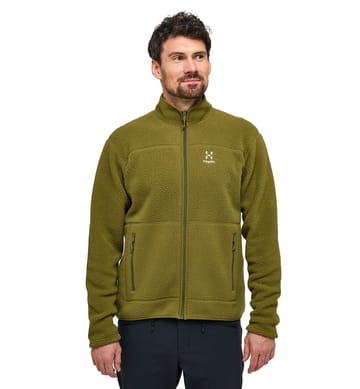 Mossa Pile Jacket Men Olive Green