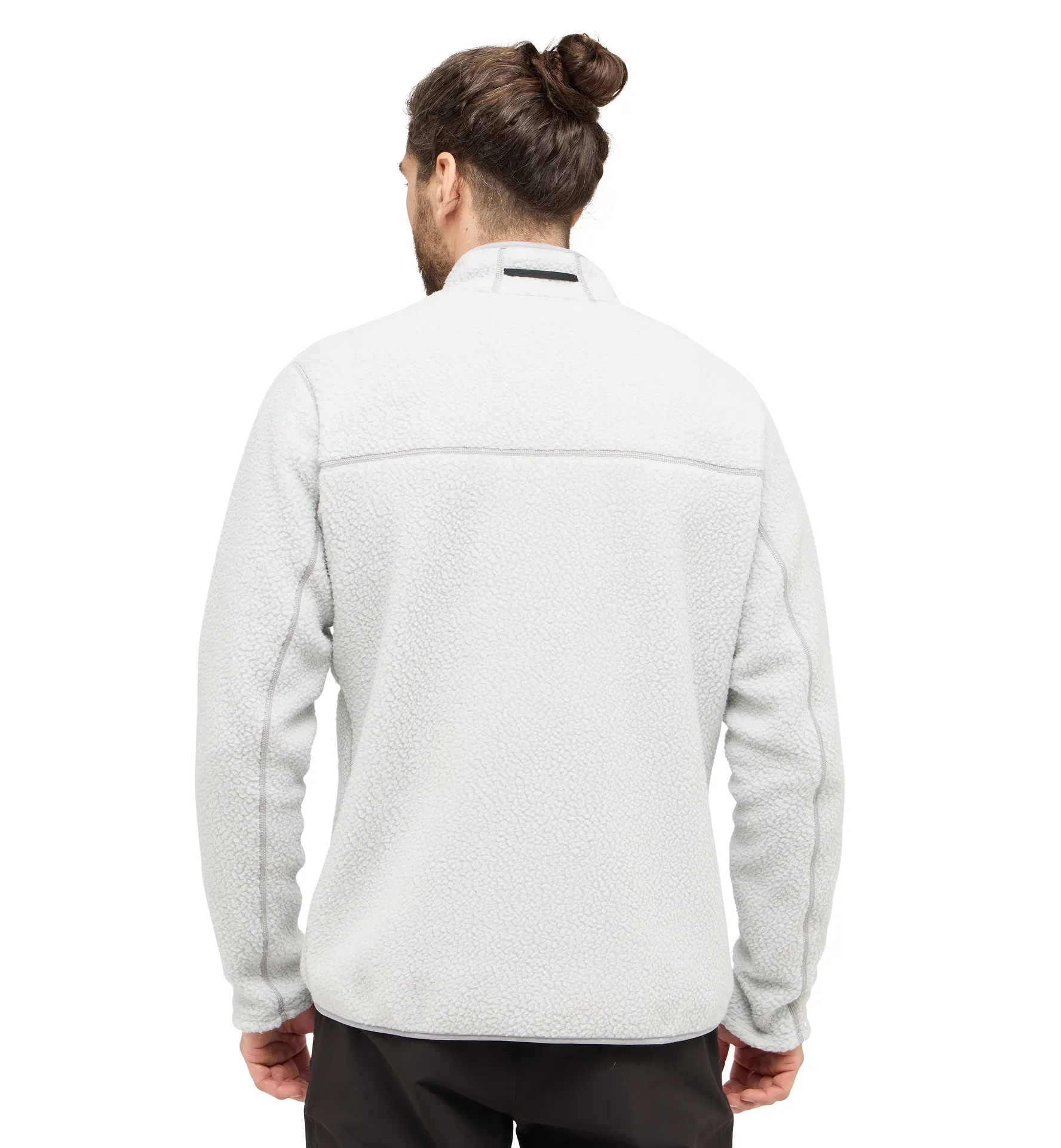 Mossa Pile Jacket Men Stone Grey Melange