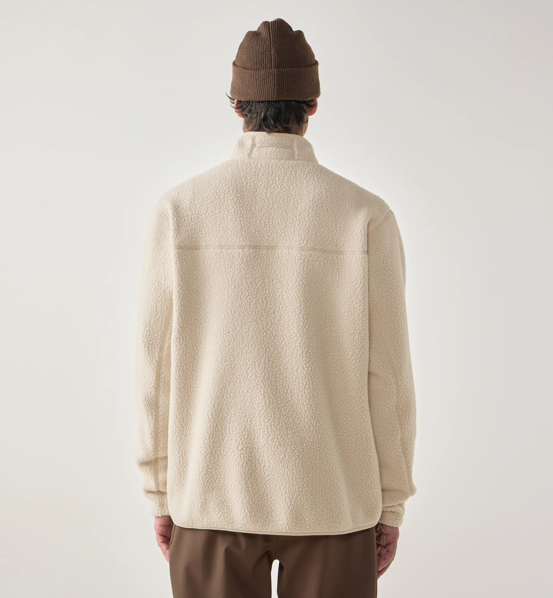 Mossa Pile Jacket Men Chalk Beige