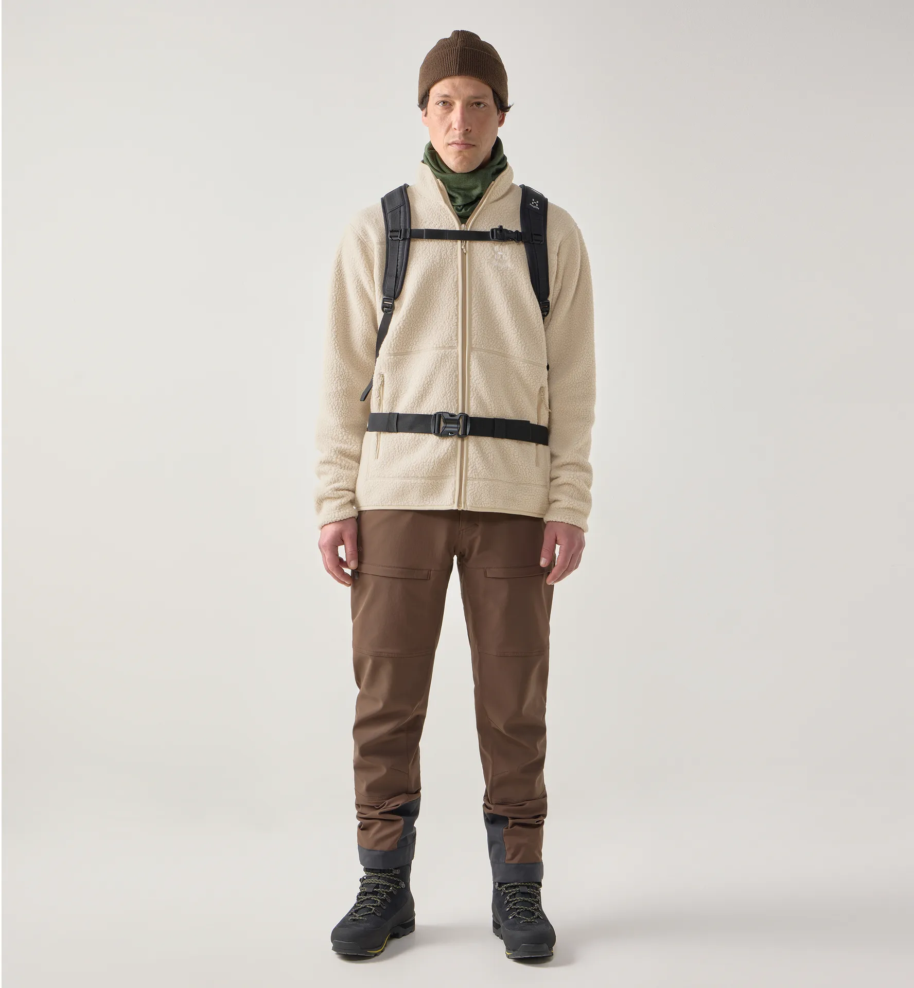 Mossa Pile Jacket Men Chalk Beige