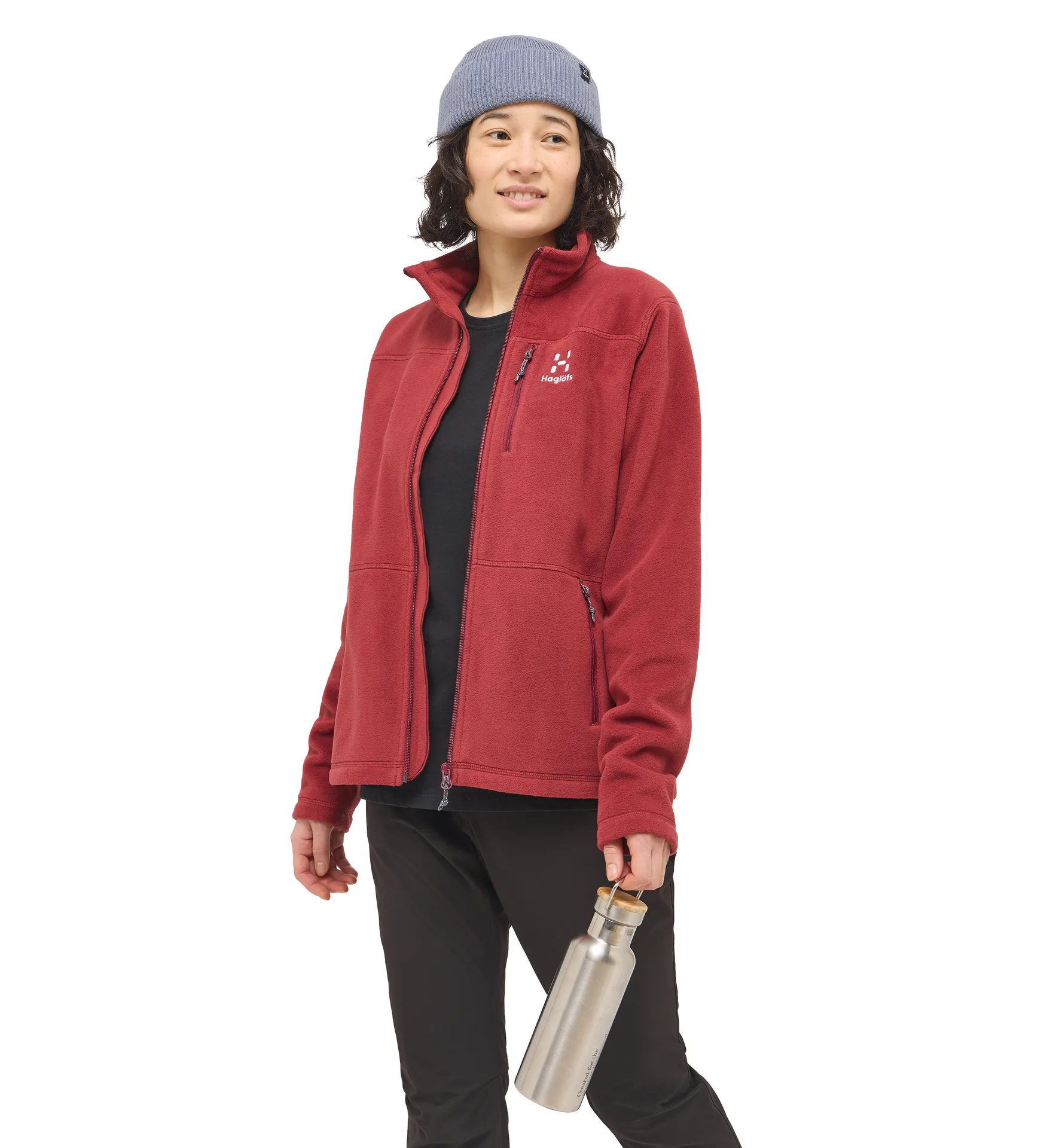 Kaise Mid Jacket Women Carmine Red