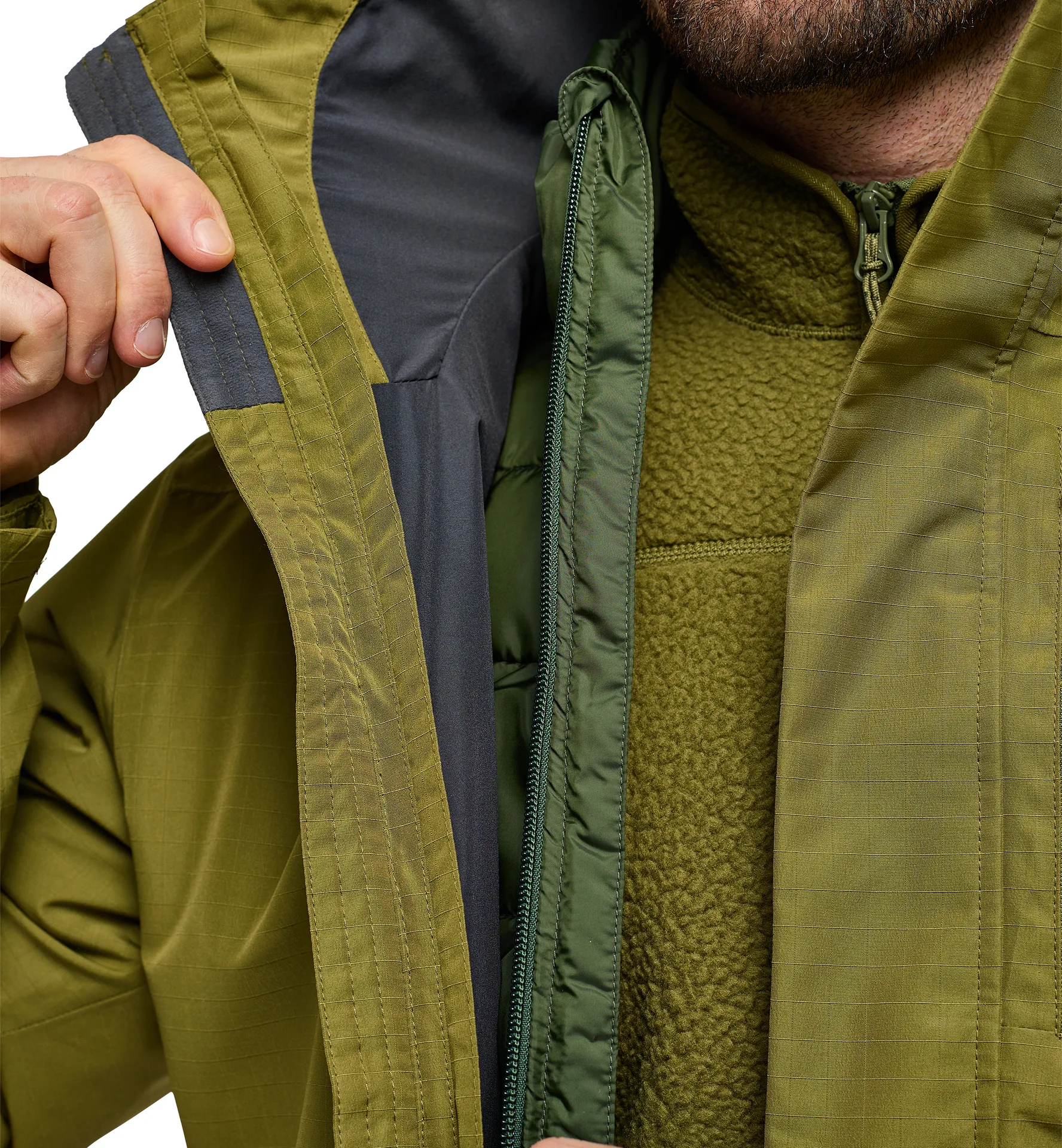 Ek 3-in-1 Proof Jacket Men Olive Green/Seaweed Green
