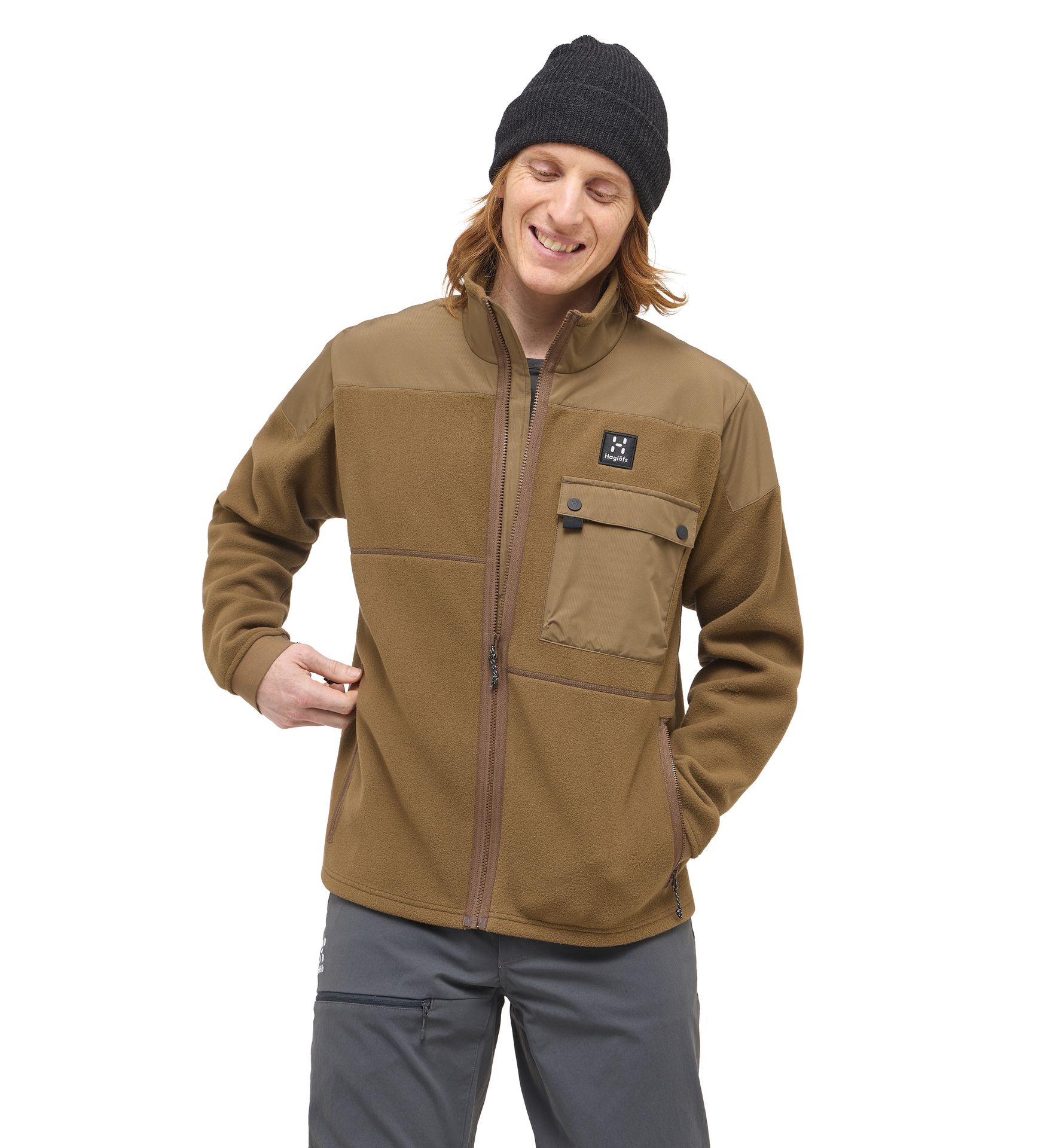 Avesta Hybrid Jacket Men Teak Brown