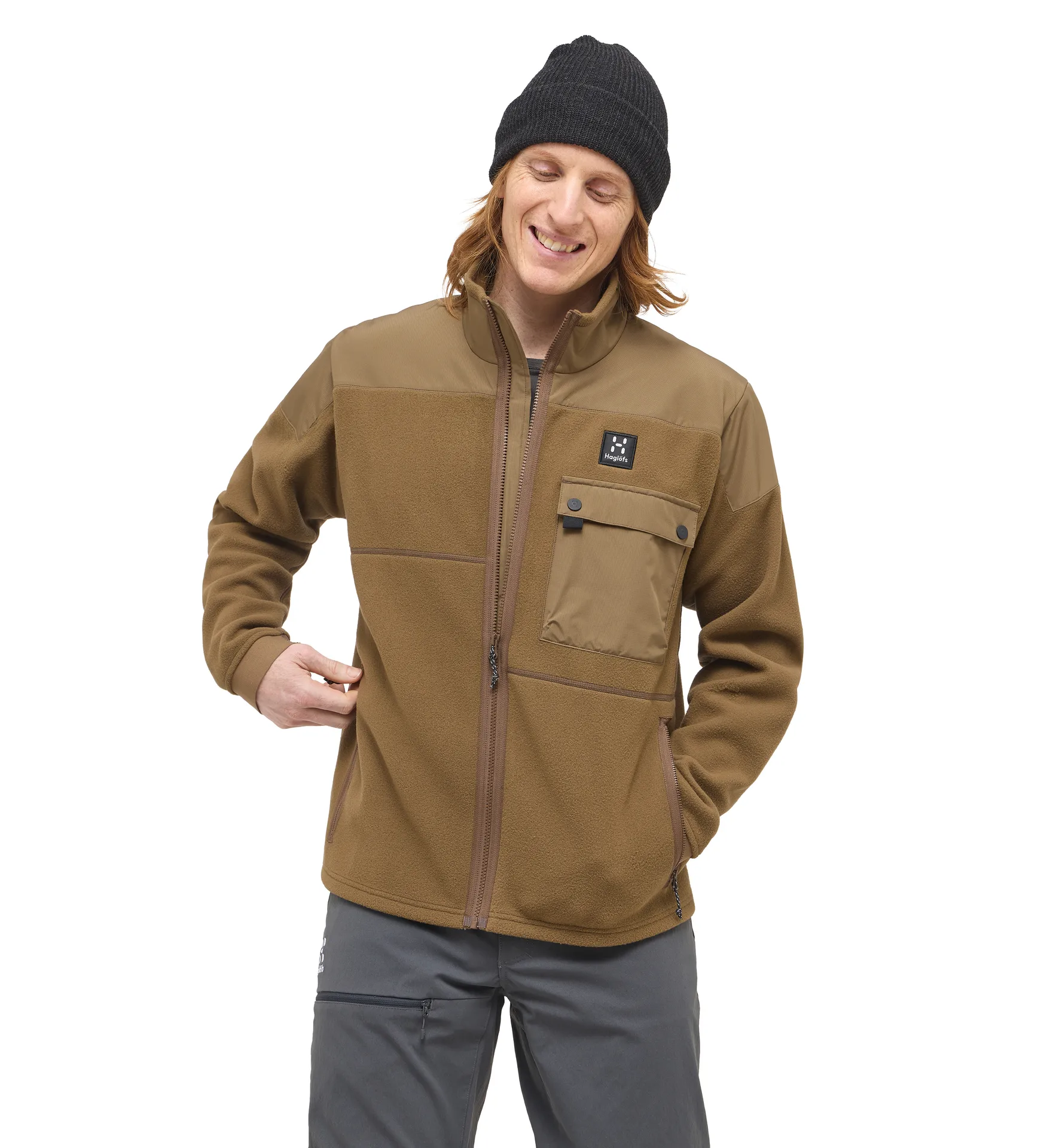Avesta Hybrid Jacket Men Teak Brown