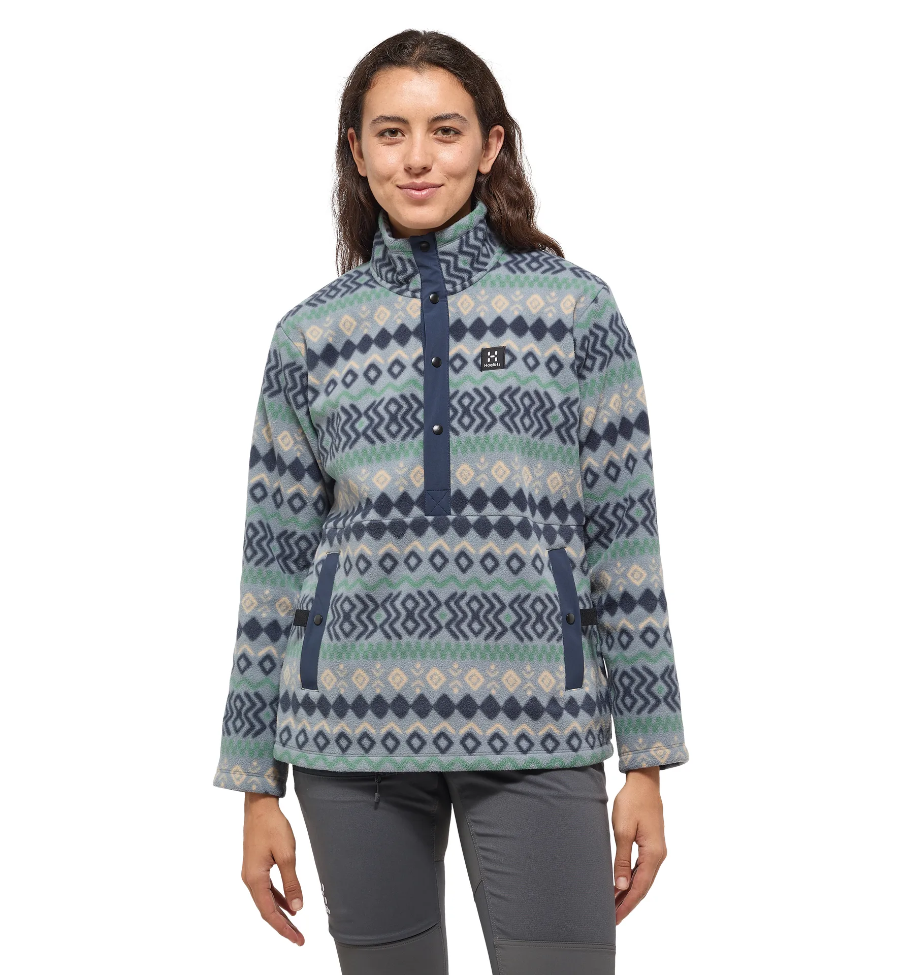 Mora Mid Women Steel Blue/Dk Jelly Green