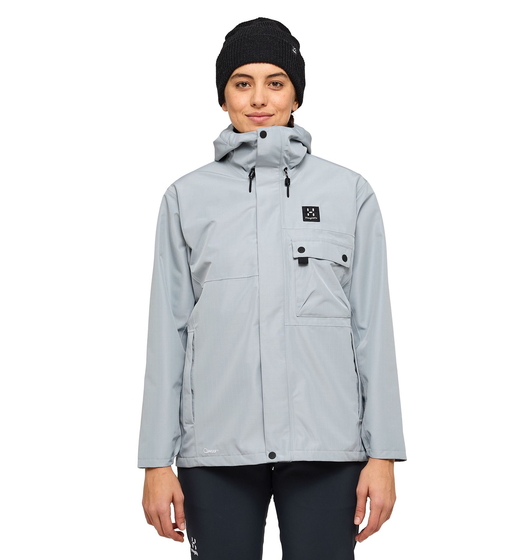 Porfyr Proof Jacket Women Concrete