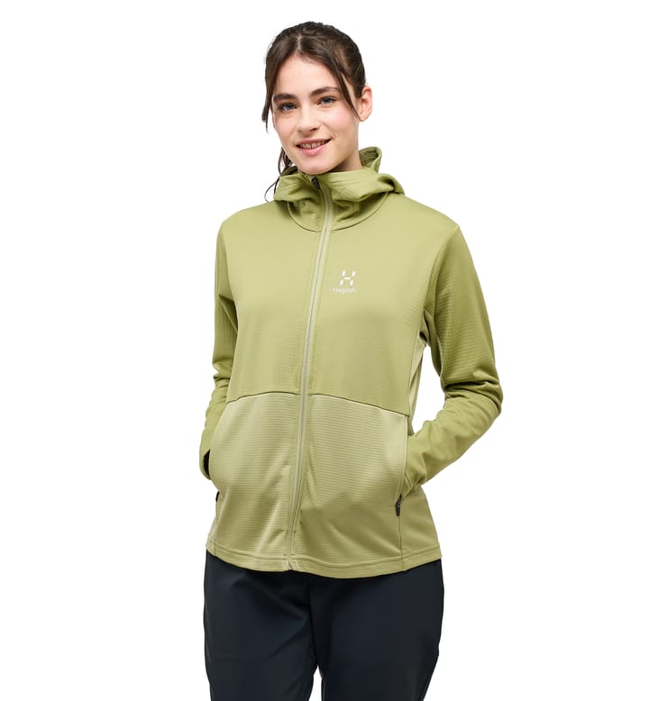 Lark Mid Hood Women | Thyme Green | Tops | Activities | Hiking ...