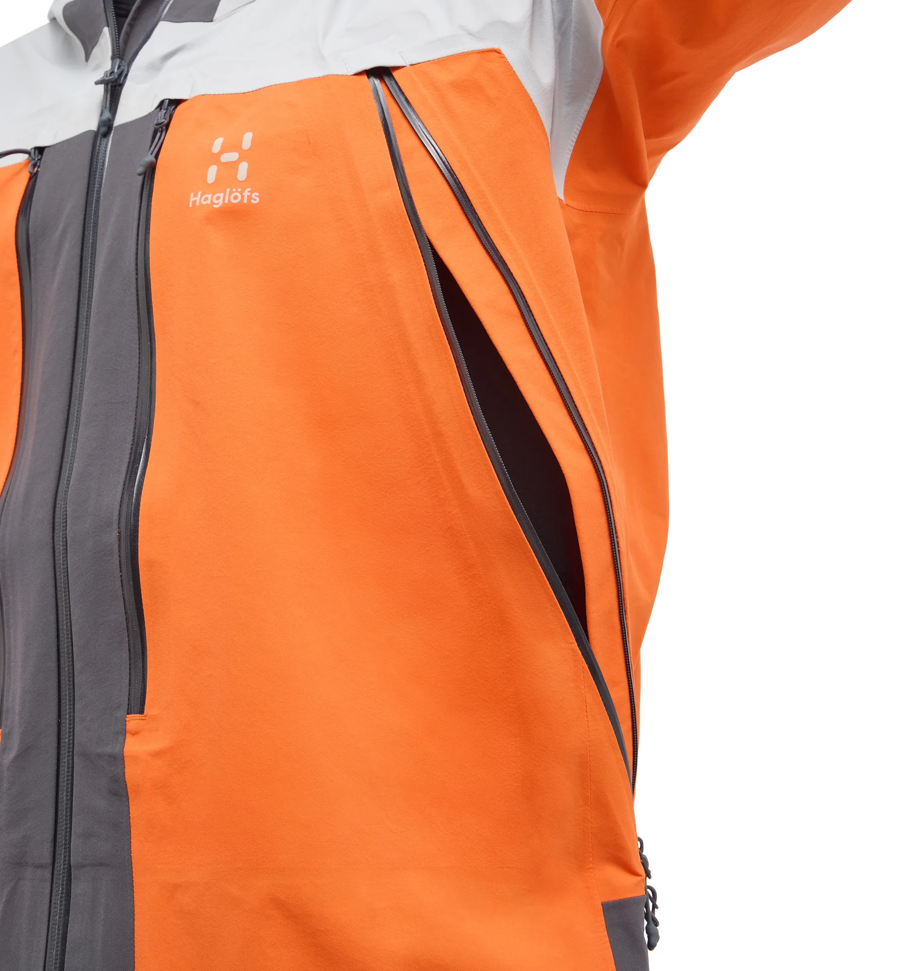 L.I.M Touring Proof Jacket Men Blaze Orange/Stone Grey