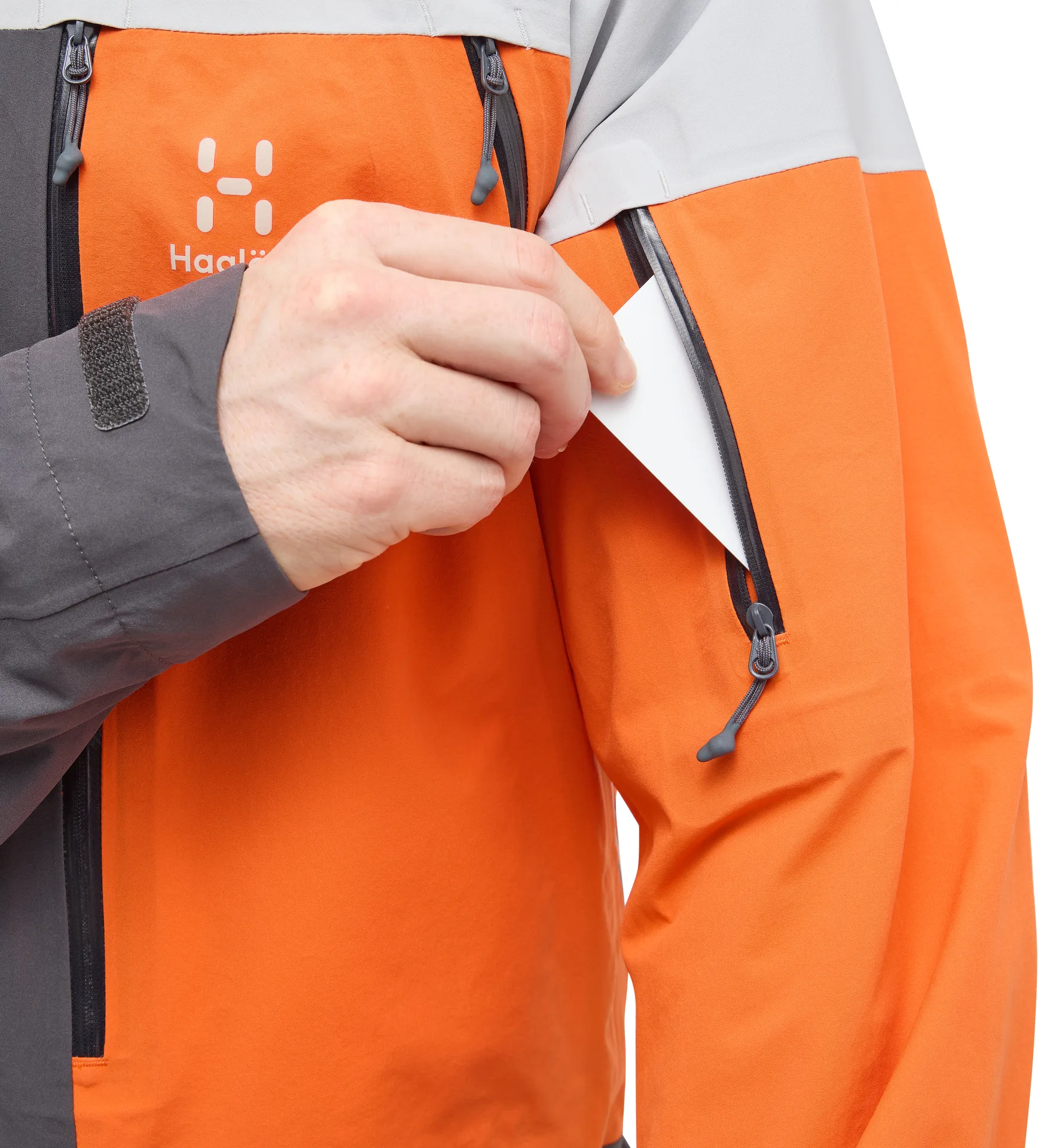 L.I.M Touring Proof Jacket Men Blaze Orange/Stone Grey