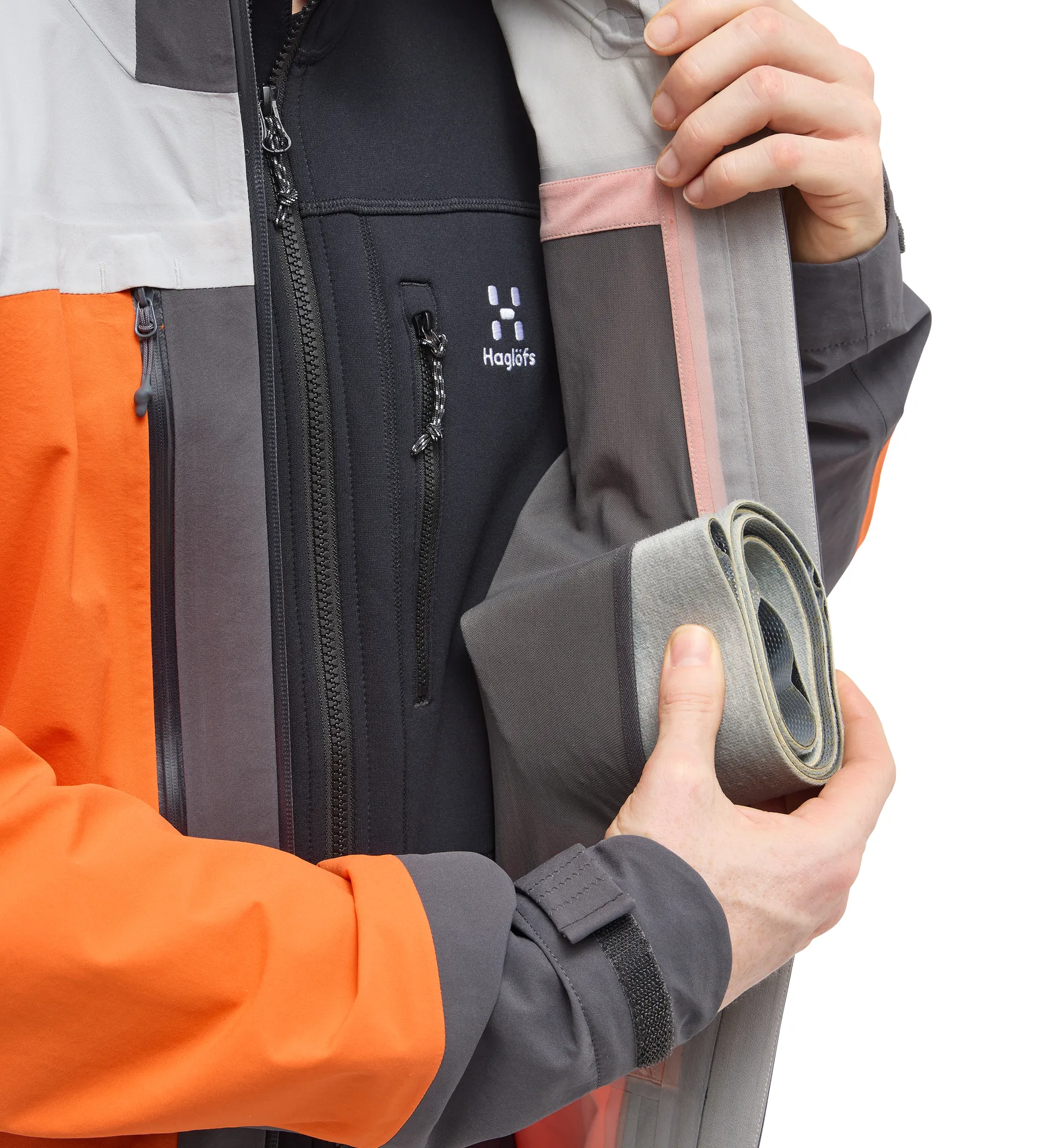 L.I.M Touring Proof Jacket Men Blaze Orange/Stone Grey