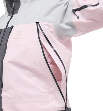 L.I.M Touring Proof Jacket Women Fresh Pink/Stone Grey