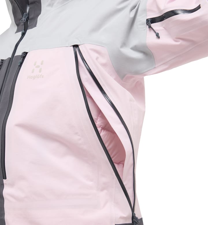 L.I.M Touring Proof Jacket Women Fresh Pink/Stone Grey L.I.M Touring Proof Jacket Women Fresh Pink/Stone Grey