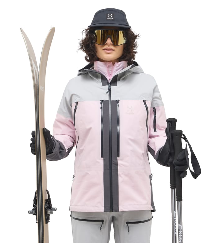 L.I.M Touring Proof Jacket Women Fresh Pink/Stone Grey