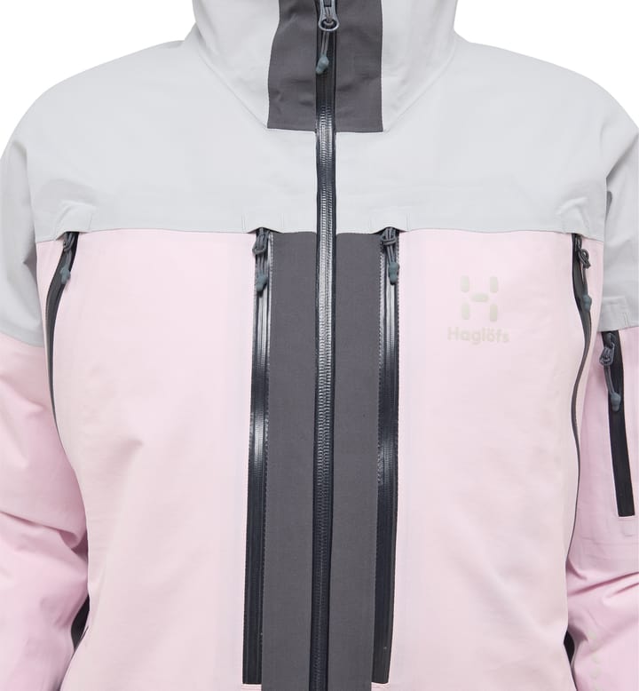L.I.M Touring Proof Jacket Women Fresh Pink/Stone Grey L.I.M Touring Proof Jacket Women Fresh Pink/Stone Grey