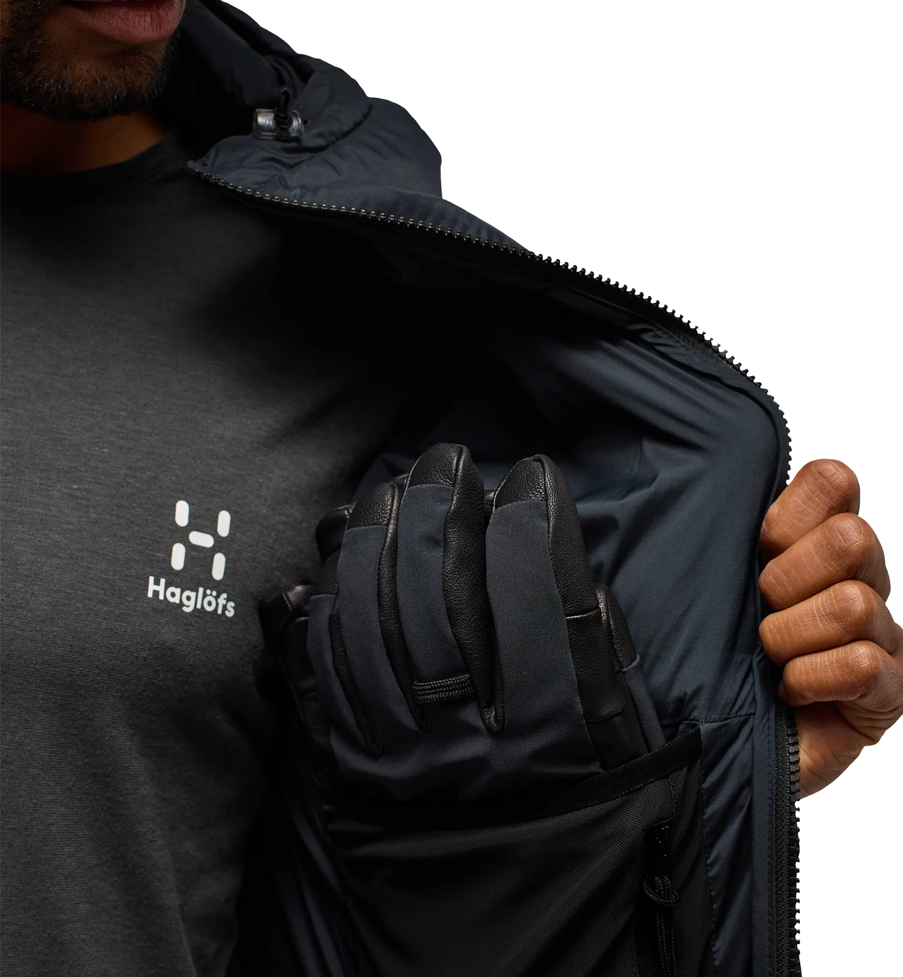 Spitz Mimic Hood Men True Black