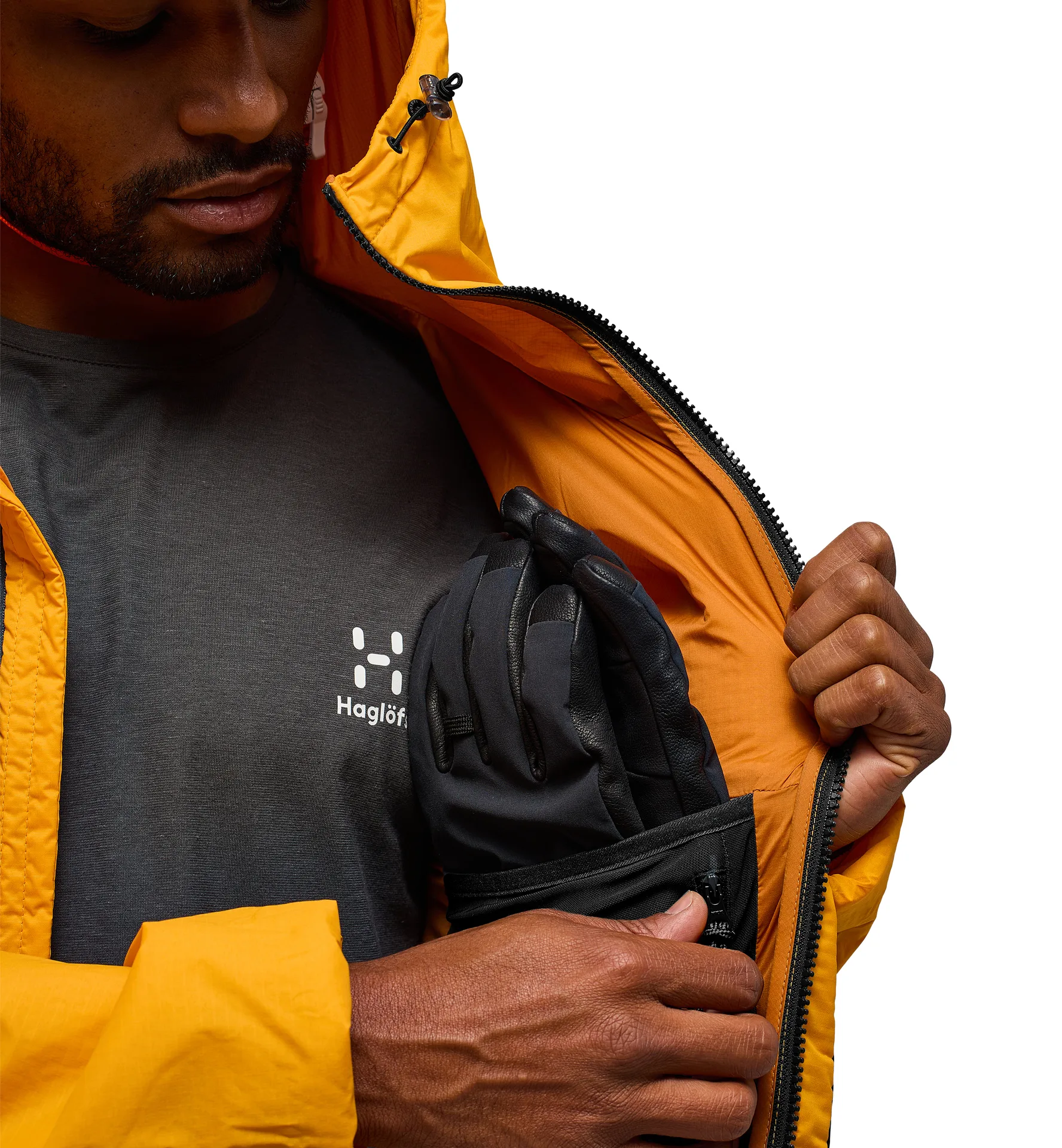 Spitz Mimic Hood Men Sunny Yellow/True Black