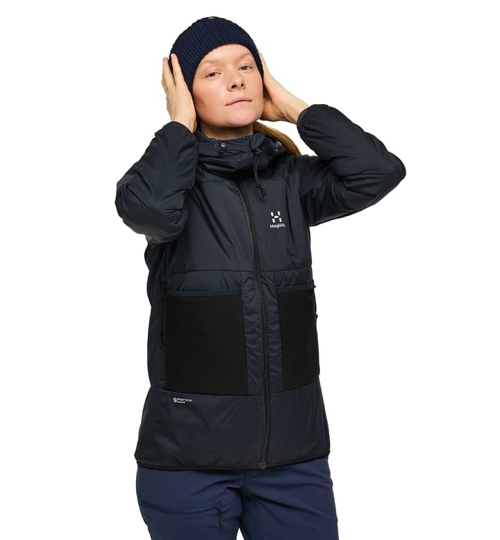 Spitz Mimic Hood Women True Black