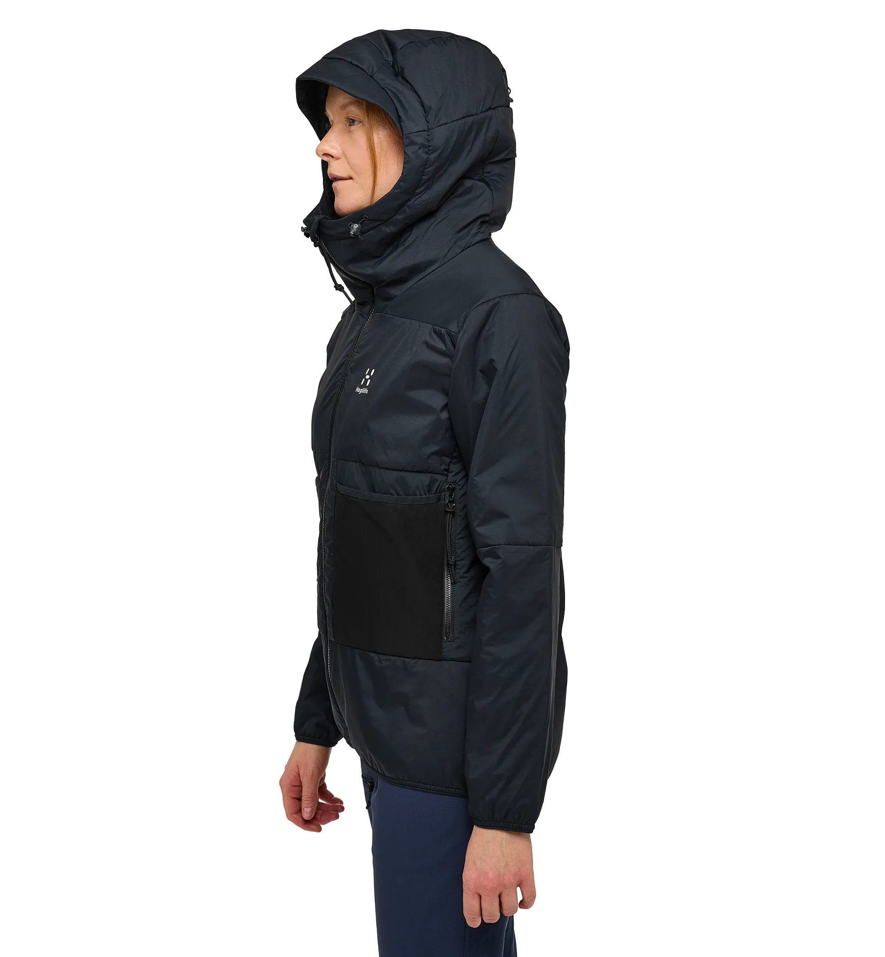 Spitz Mimic Hood Women True Black
