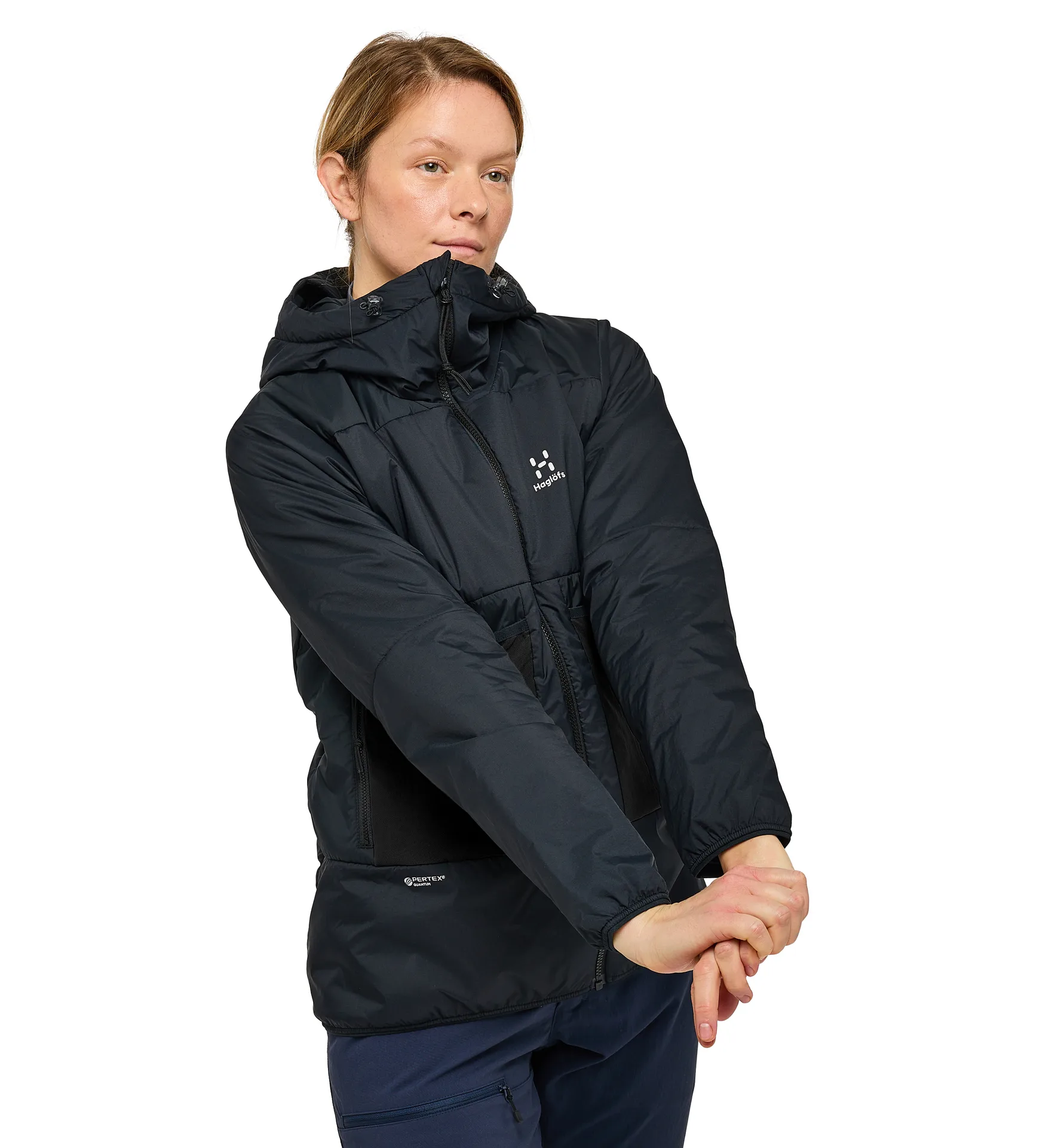 Spitz Mimic Hood Women True Black