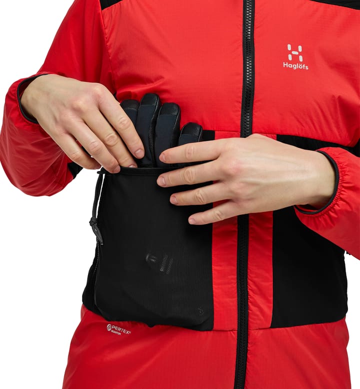Spitz Mimic Hood Women Poppy Red/Magnetite Spitz Mimic Hood Women Poppy Red/Magnetite