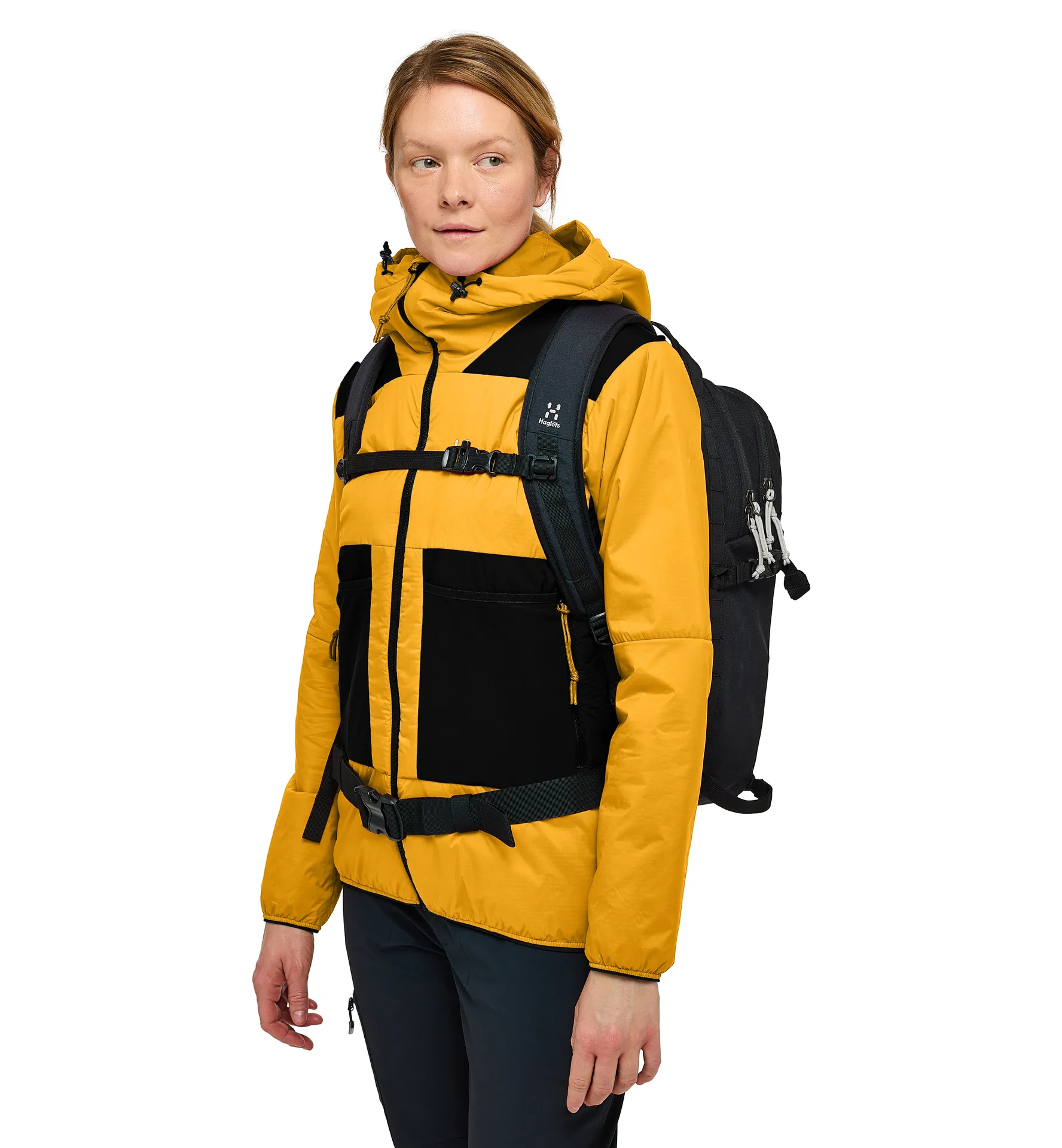 Spitz Mimic Hood Women Sunny Yellow/True Black