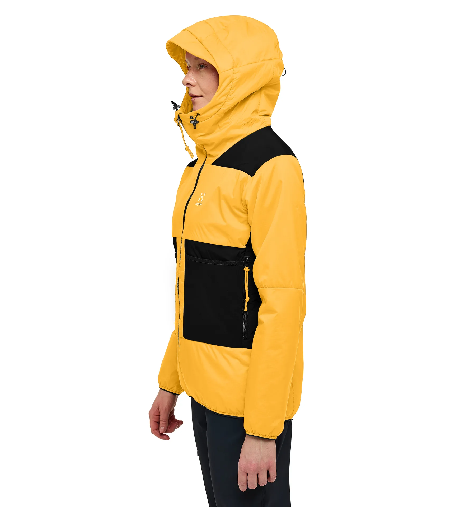 Spitz Mimic Hood Women Sunny Yellow/True Black