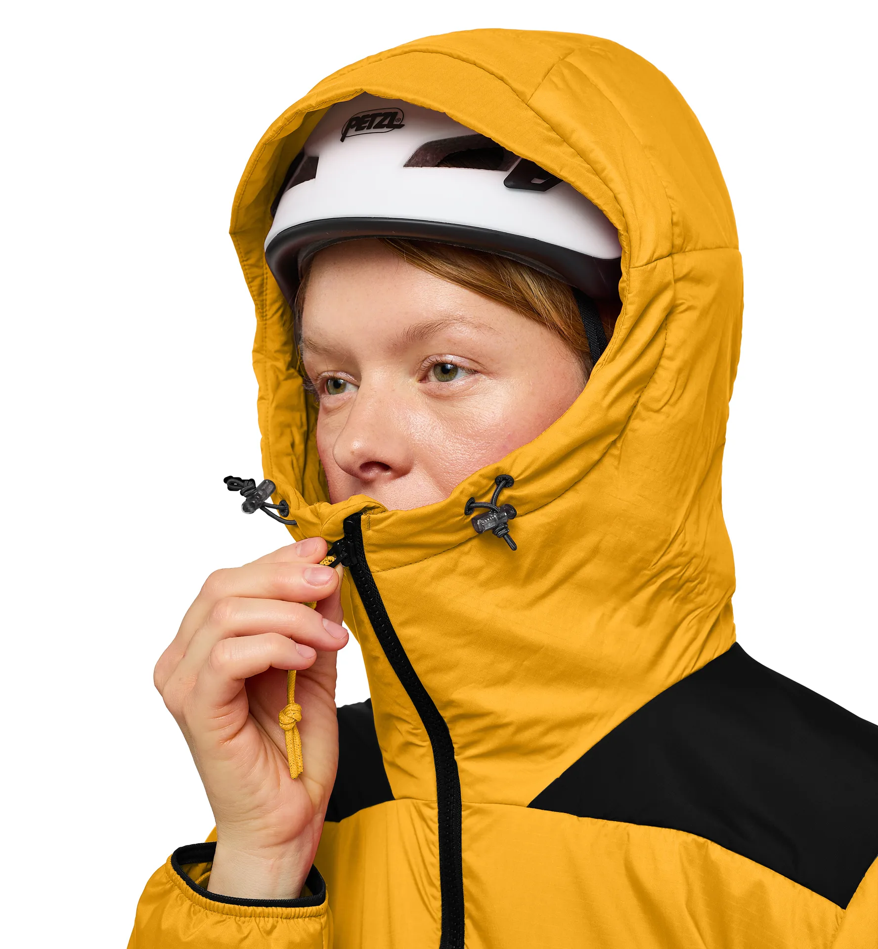 Spitz Mimic Hood Women Sunny Yellow/True Black
