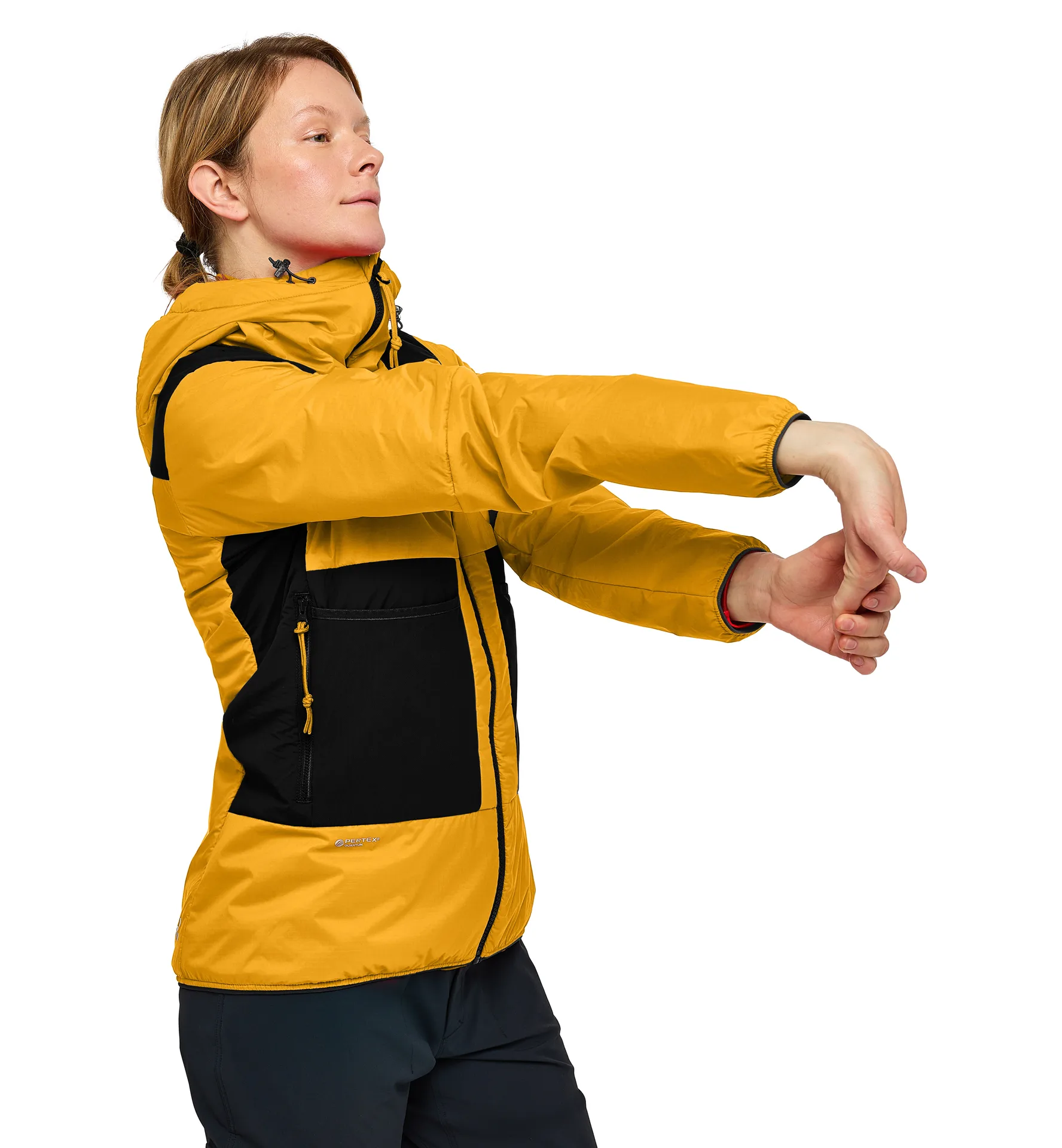 Spitz Mimic Hood Women Sunny Yellow/True Black