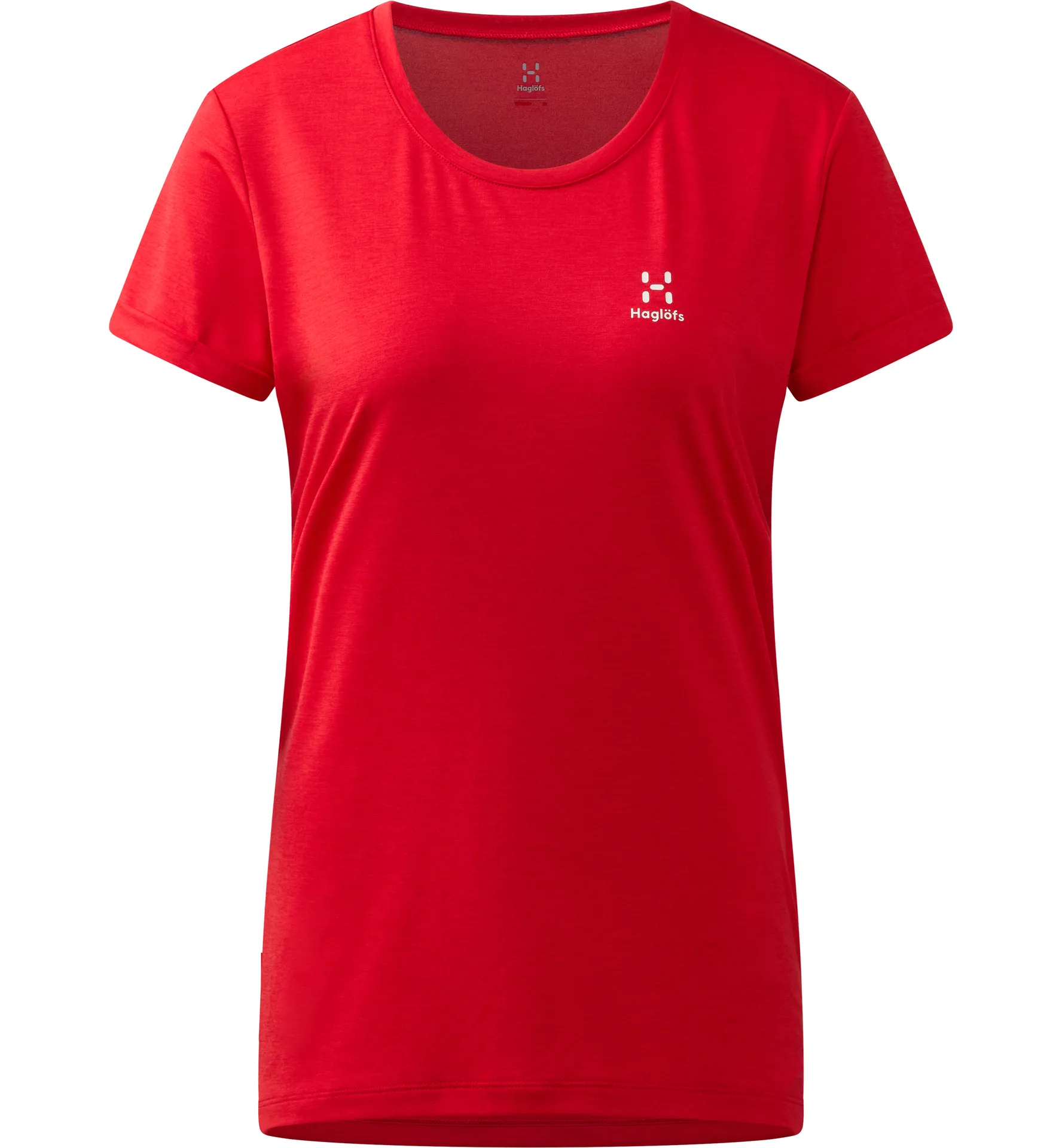 Ridge Hike Tee Women Bright Red