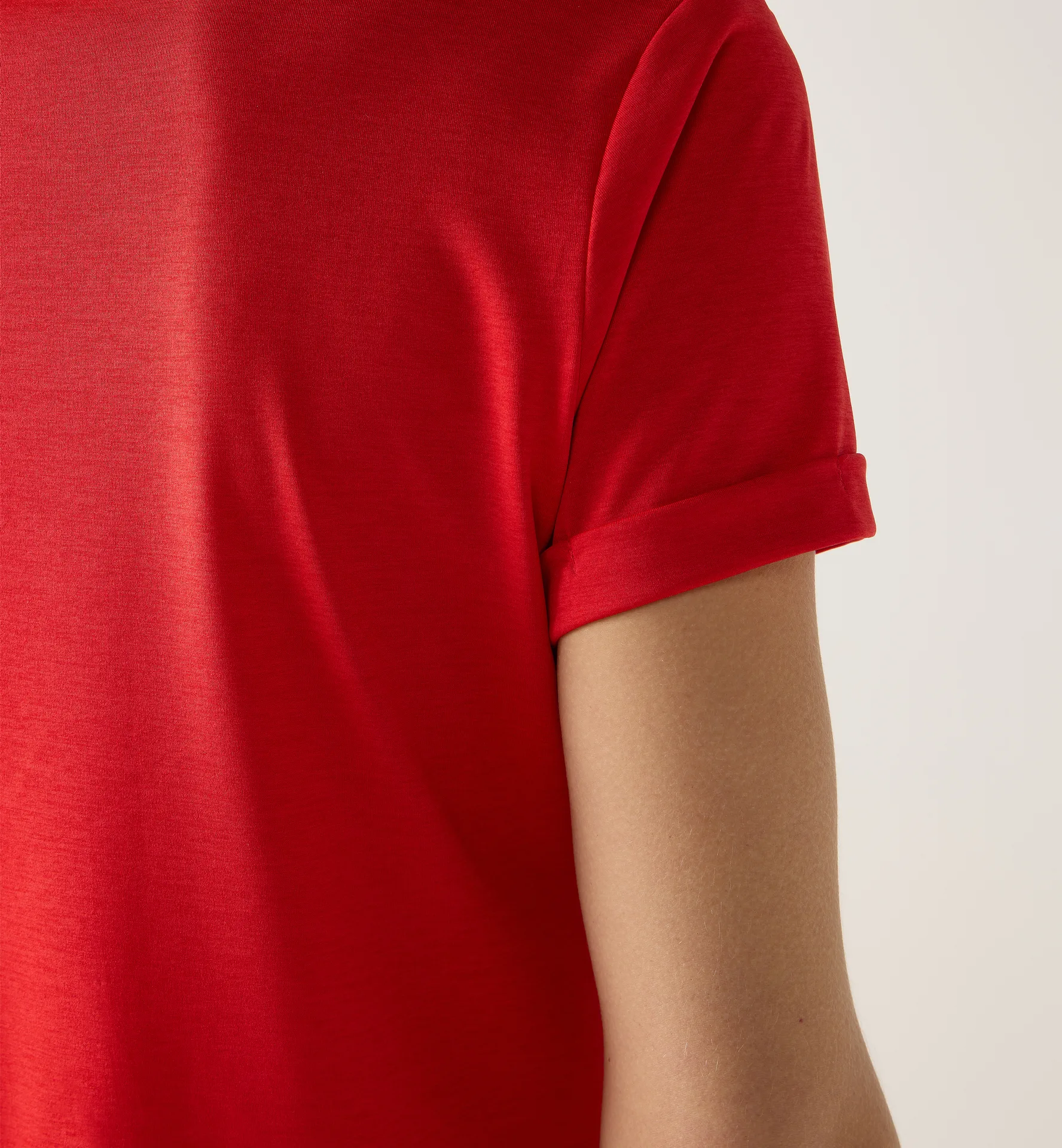 Ridge Hike Tee Women Bright Red