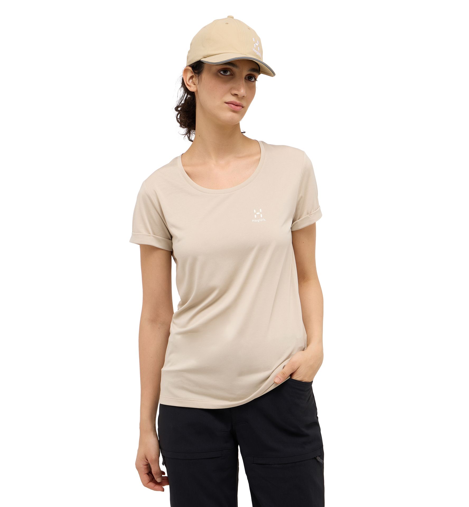 Ridge Hike Tee Women Chalk Beige