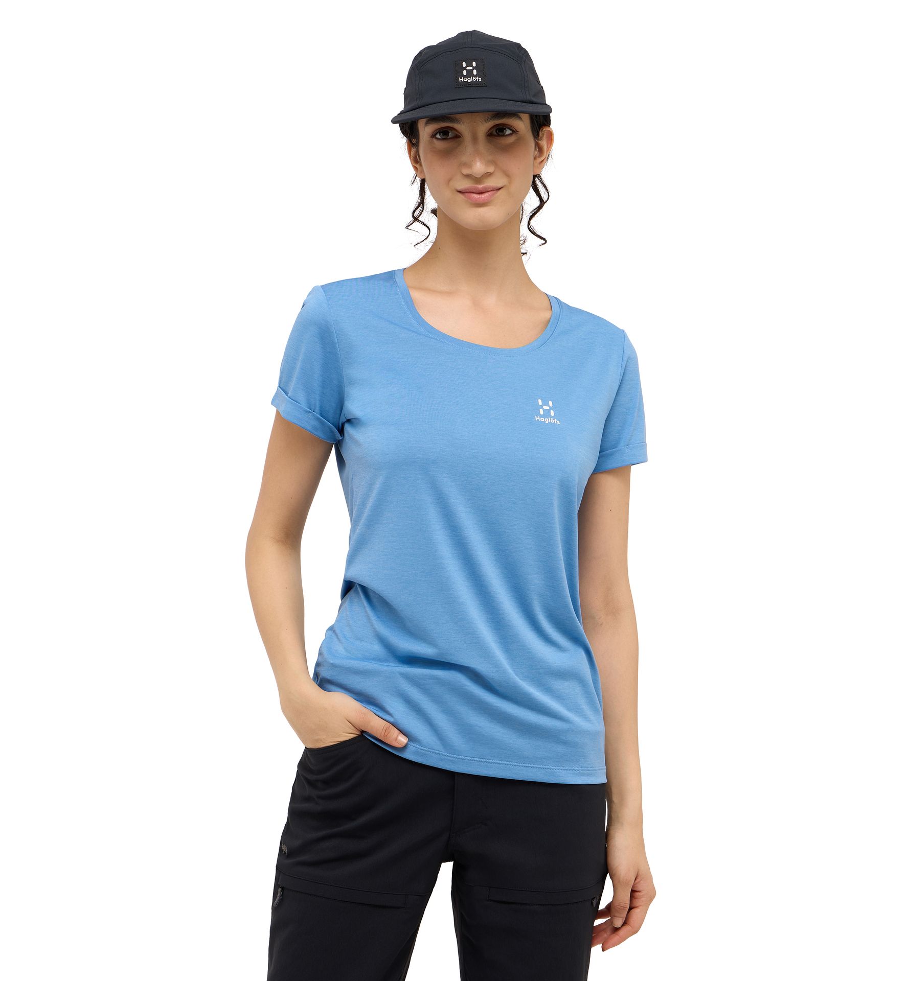 Ridge Hike Tee Women Sky Blue