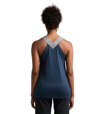 Ridge Tank Women Tarn Blue Solid