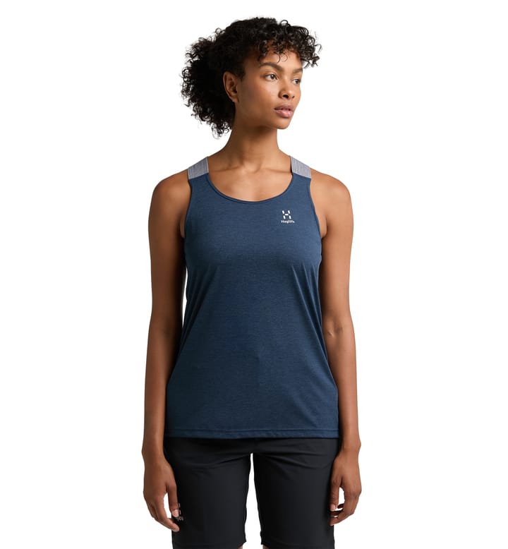 Ridge Tank Women Tarn Blue Solid