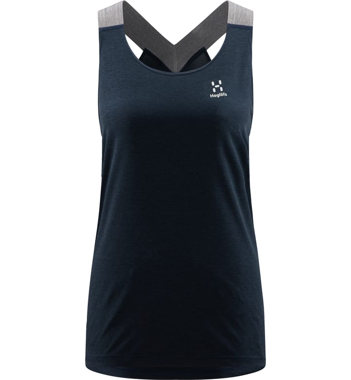 Ridge Tank Women Tarn Blue Solid