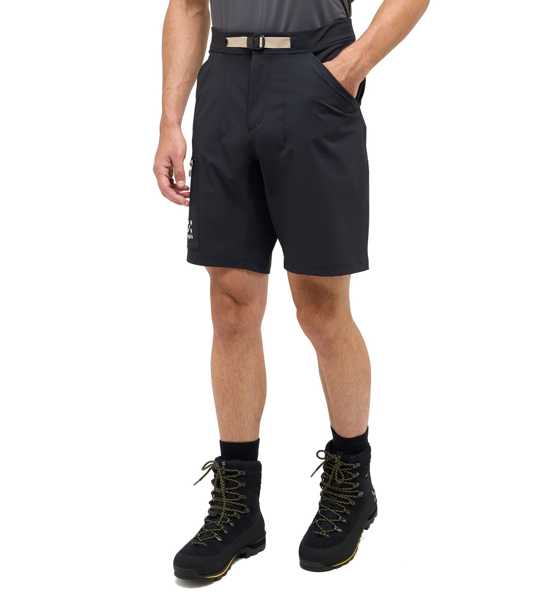Lizard Softshell Shorts Men True Black