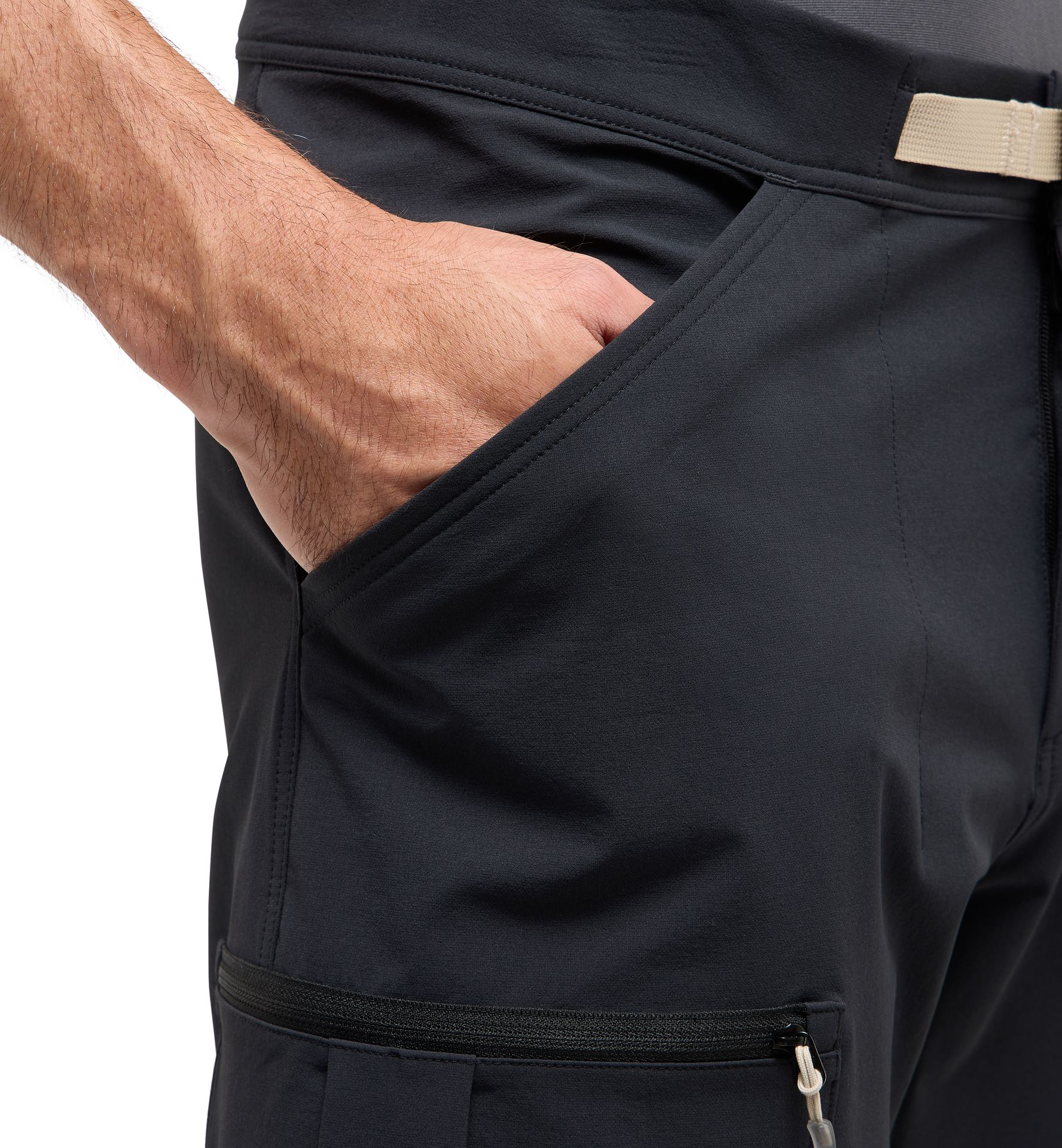 Lizard Softshell Shorts Men True Black