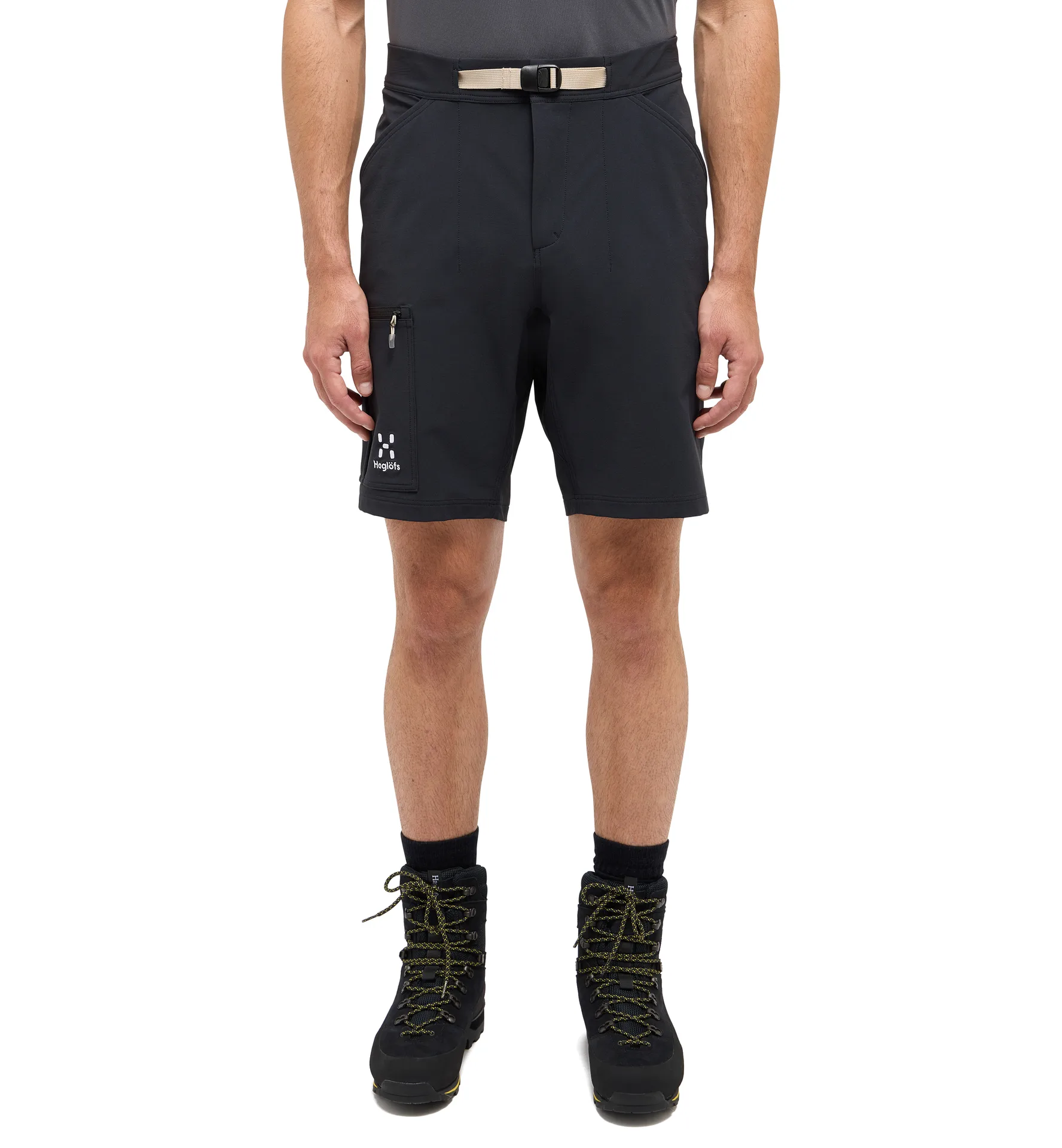 Lizard Softshell Shorts Men True Black