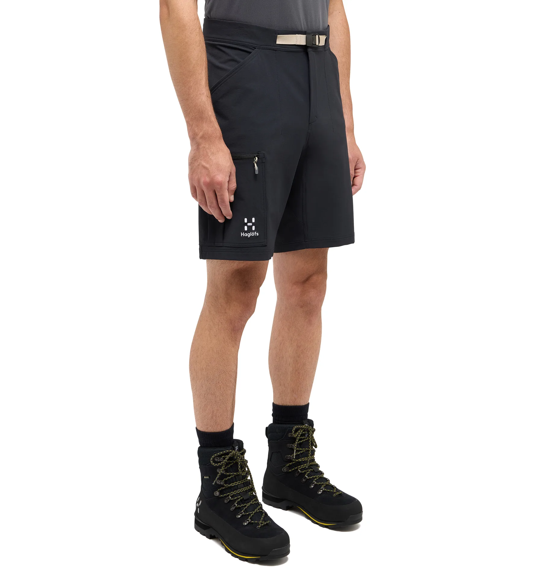 Lizard Softshell Shorts Men True Black