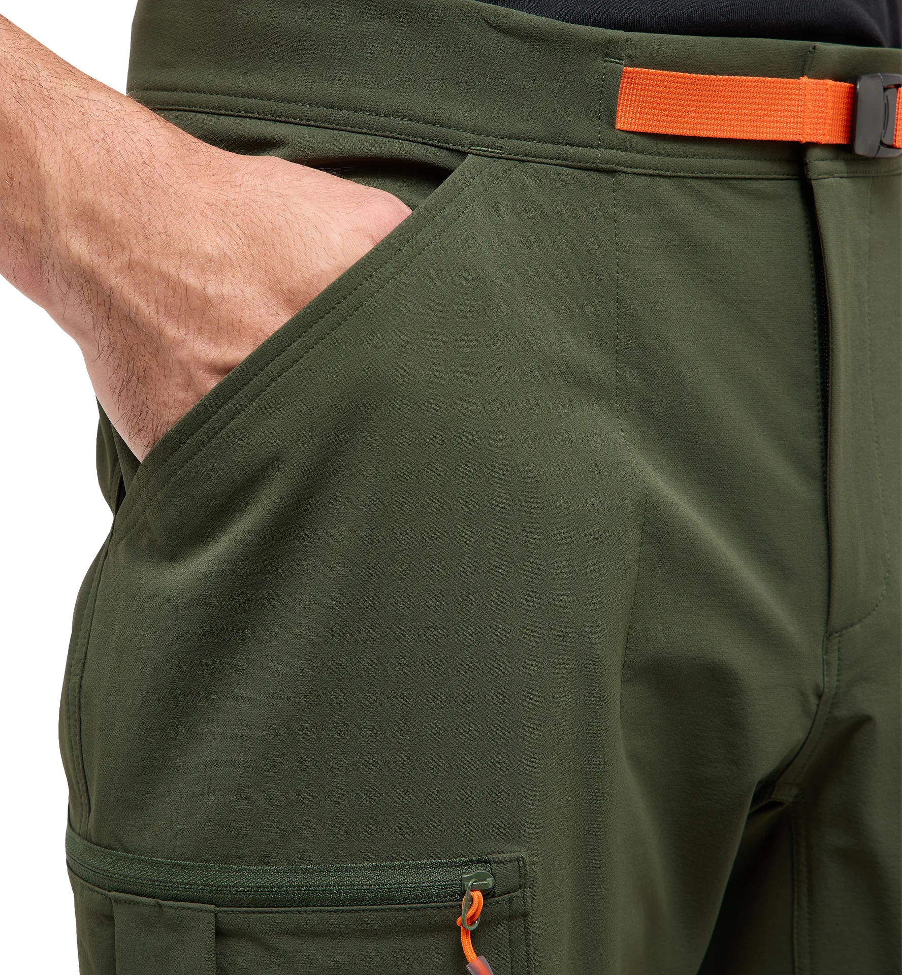 Lizard Softshell Shorts Men Seaweed Green