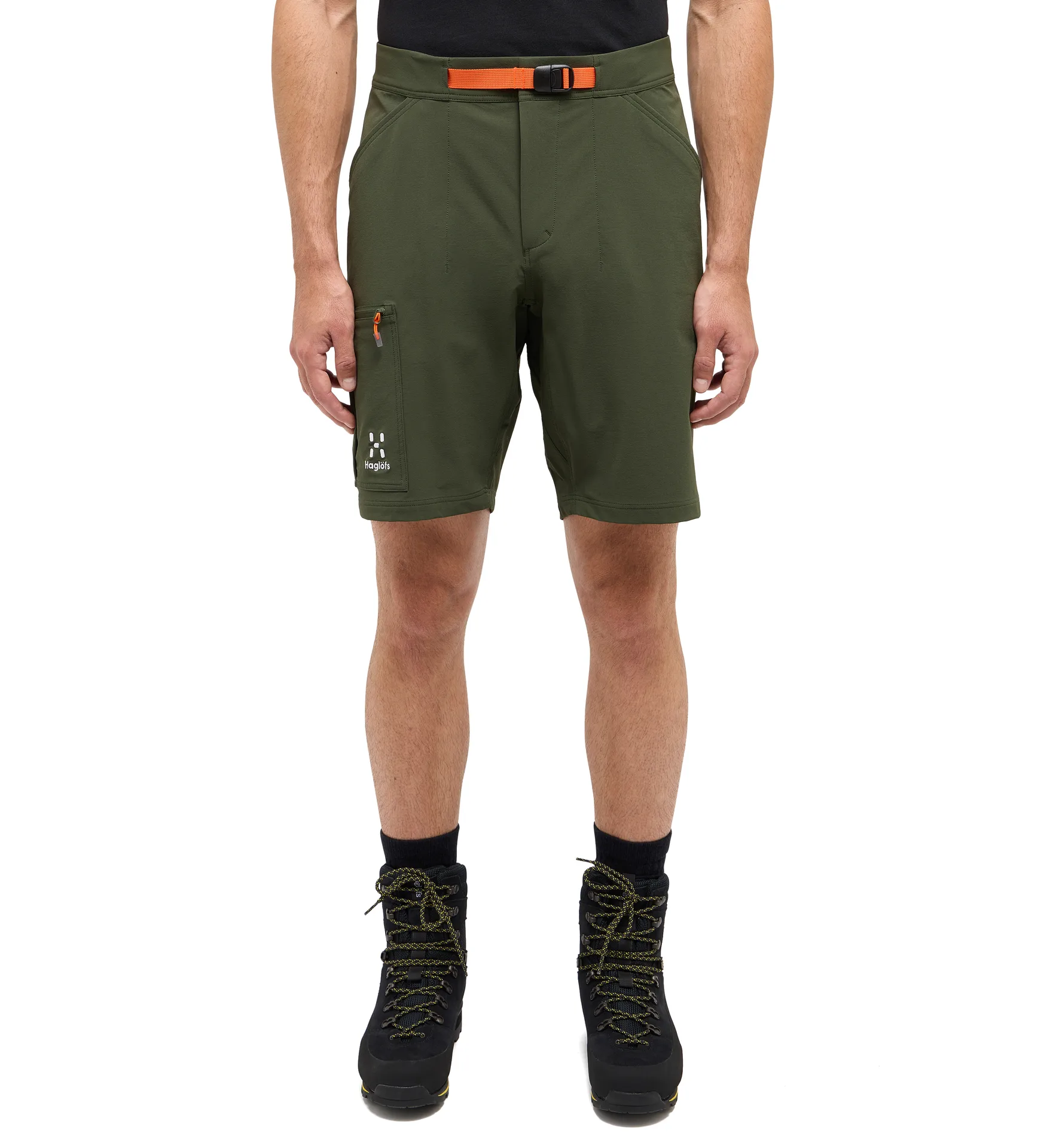 Lizard Softshell Shorts Men Seaweed Green