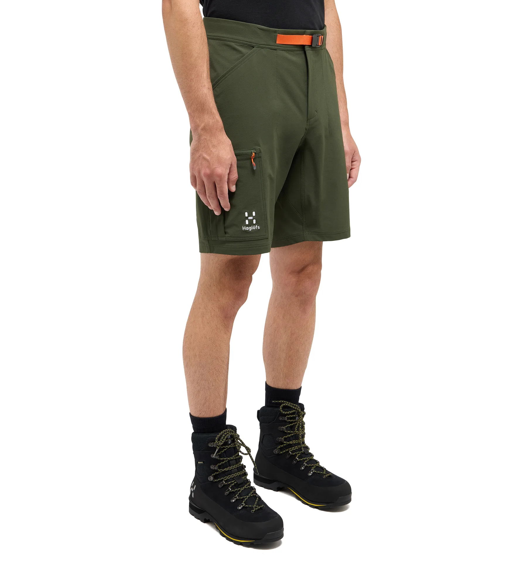 Lizard Softshell Shorts Men Seaweed Green