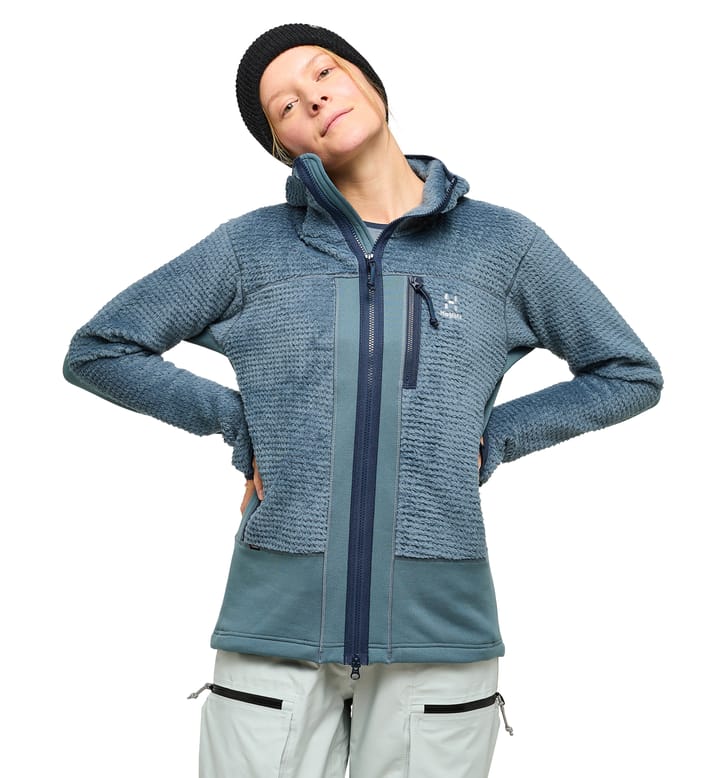 Vassi Mid Hood Women Steel Blue Vassi Mid Hood Women Steel Blue