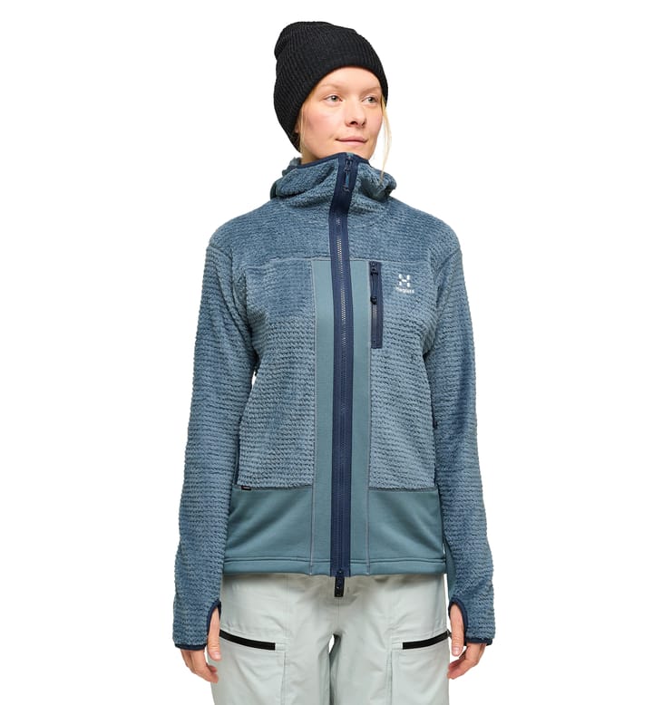 Vassi Mid Hood Women Steel Blue Vassi Mid Hood Women Steel Blue
