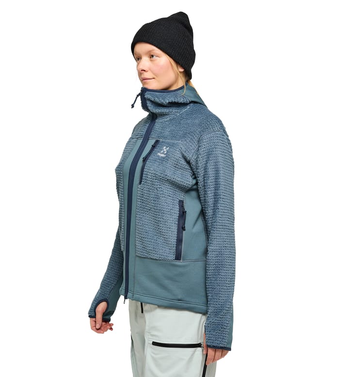 Vassi Mid Hood Women Steel Blue Vassi Mid Hood Women Steel Blue