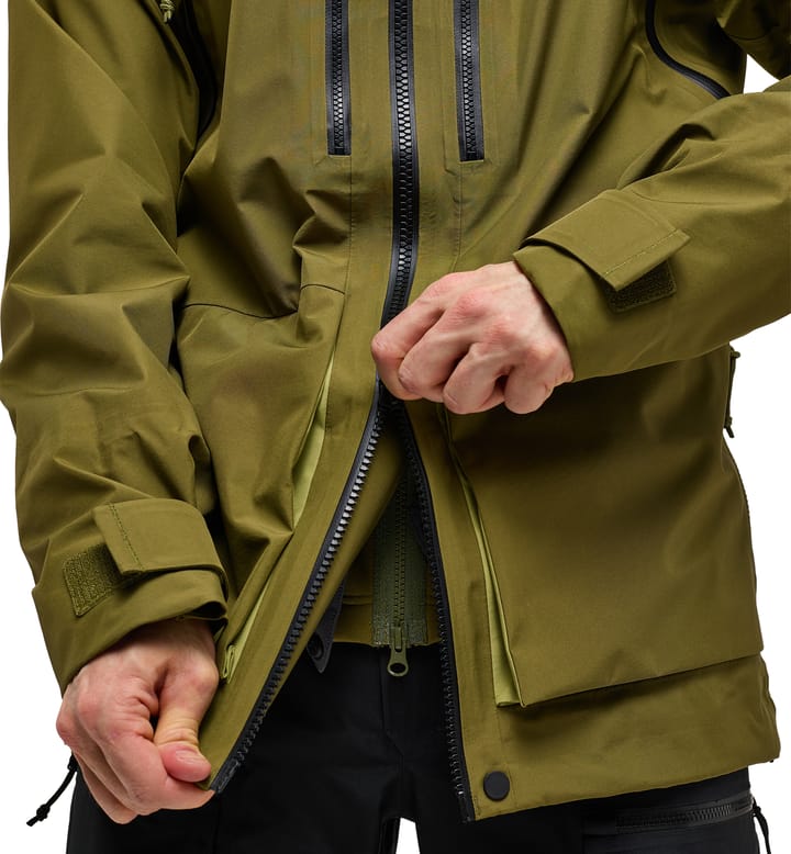 Vassi GTX Jacket Men Olive Green/Thyme Green