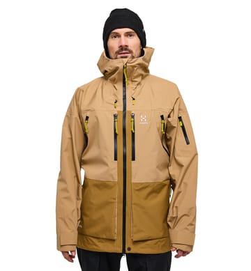 Vassi GTX Jacket Men Sand/Cinnamon Brown